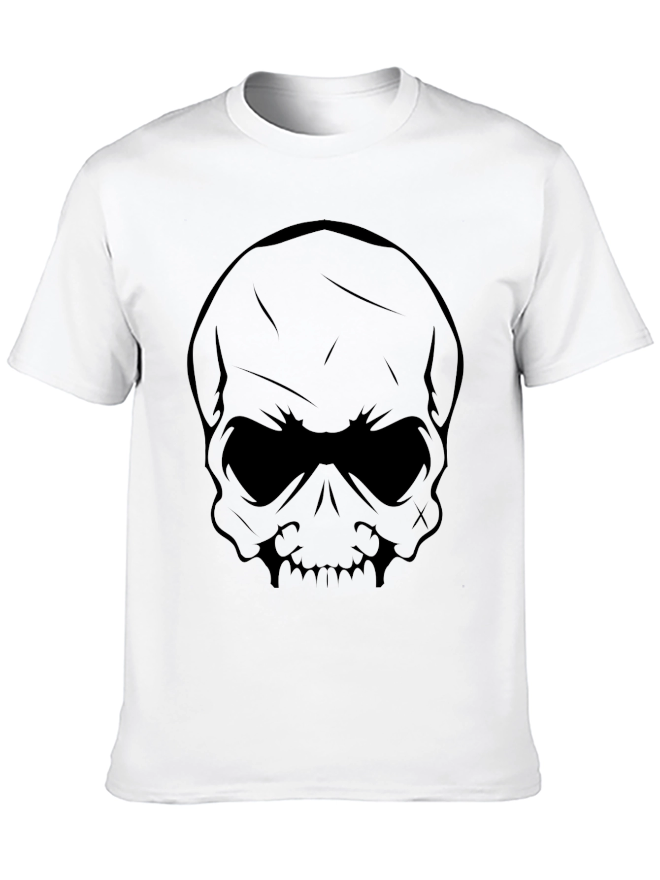Black Skull Graphic T-Shirt - Black view 10