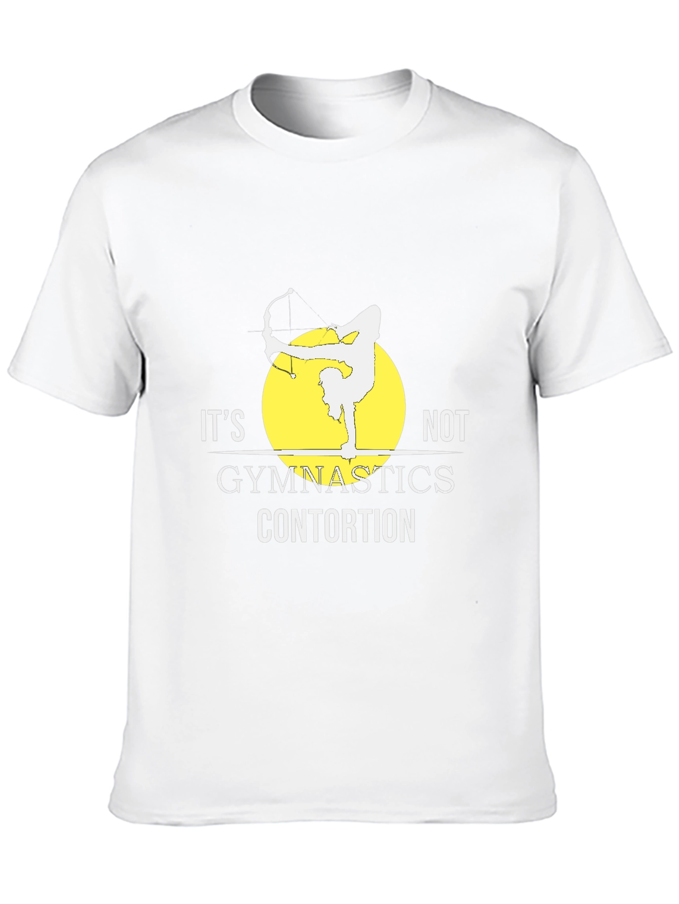 Black Funny Gymnastics Contortion T-Shirt for Athletic Training view 10