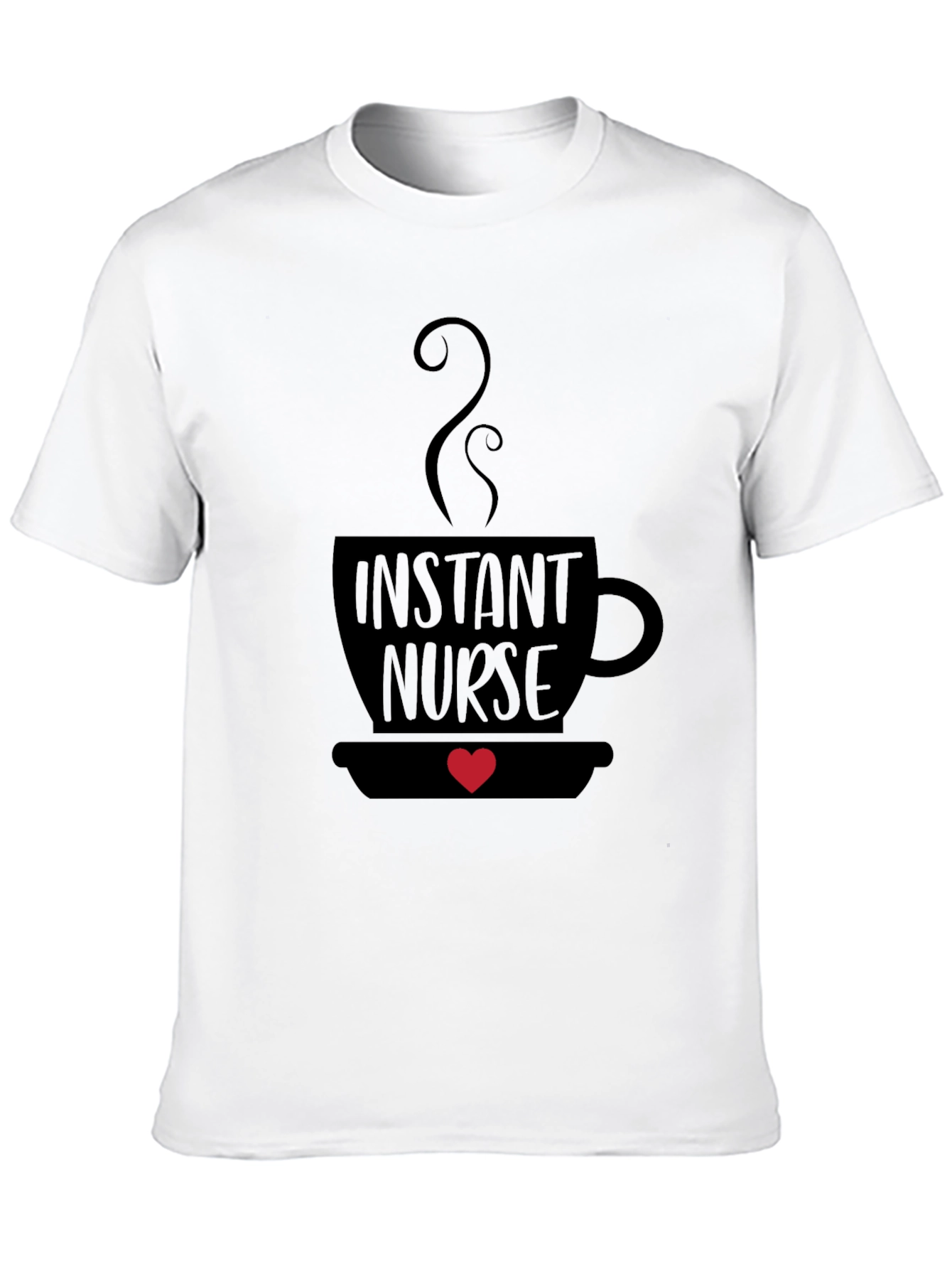 Black Instant Nurse Coffee Graphic Tee view 10