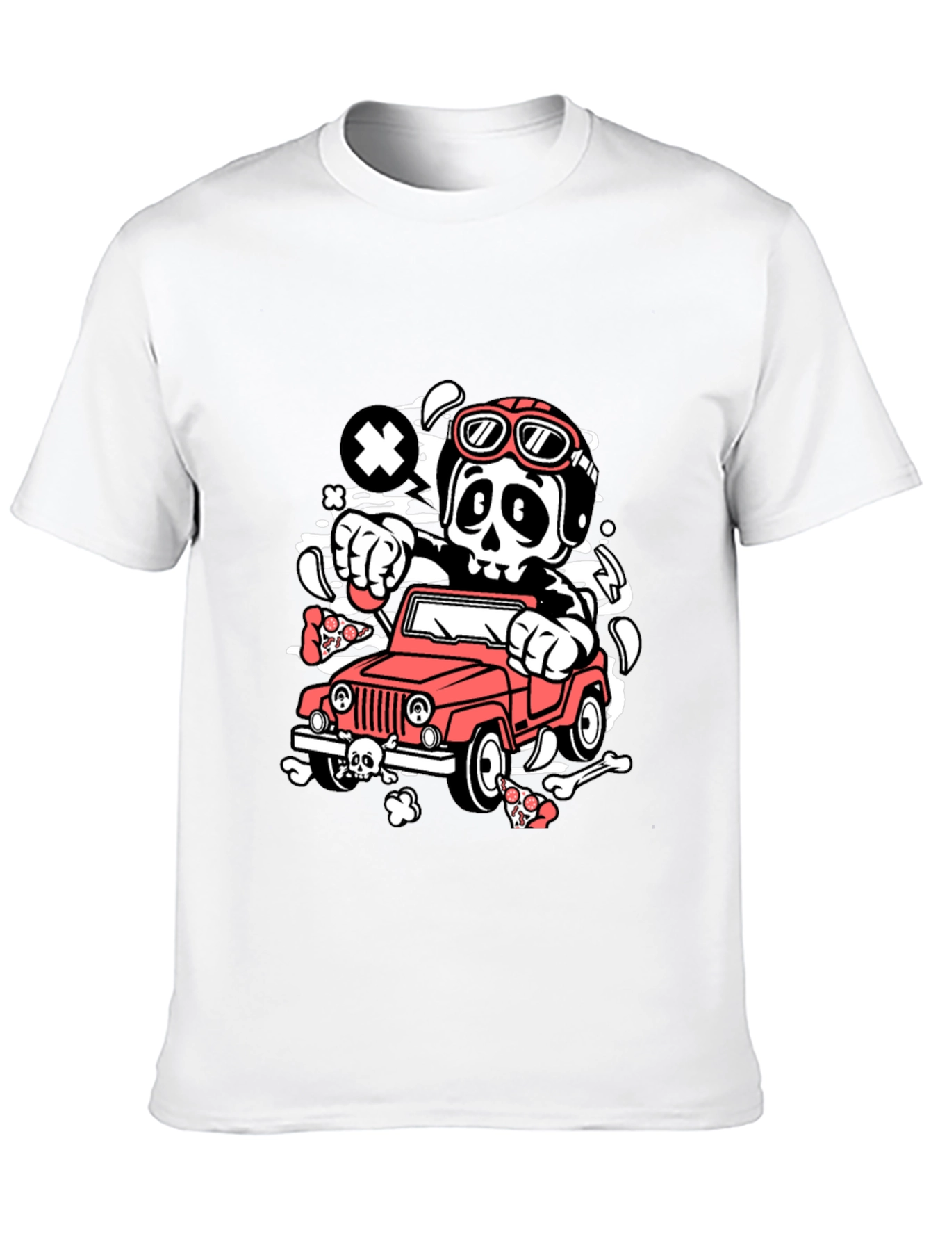 Black Skull Driver Black T-Shirt view 10