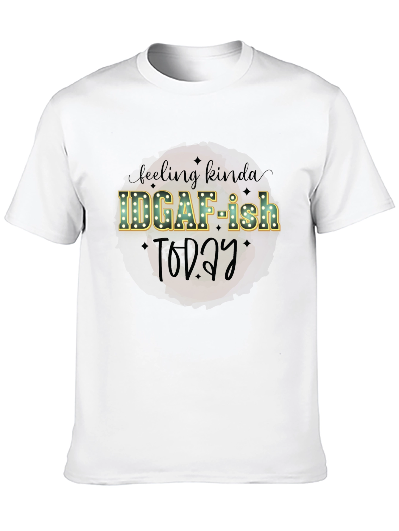 Black IDGAF-ish Today Graphic Tee - Funny T-Shirt view 10