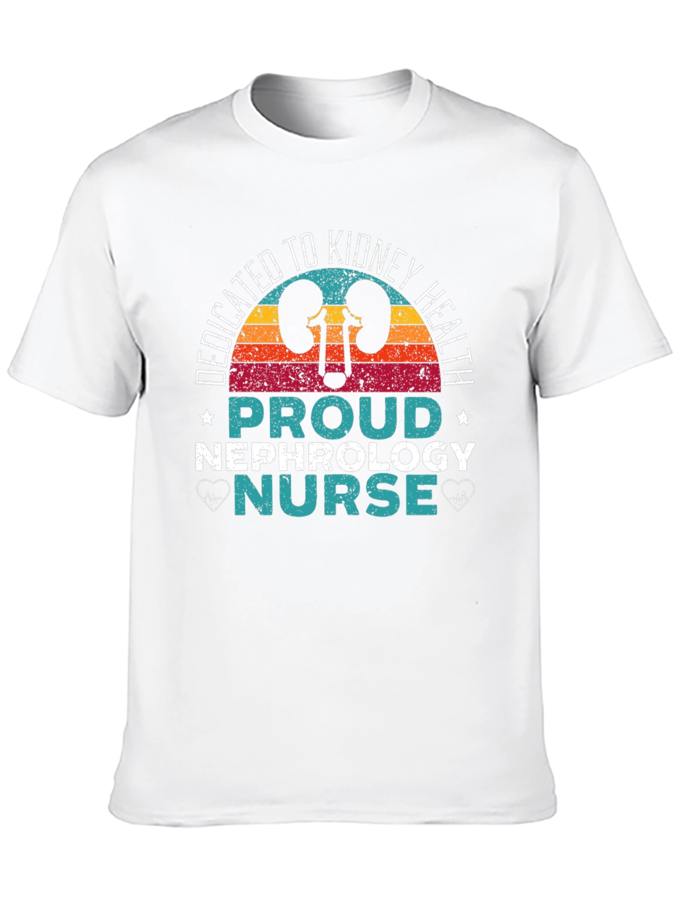 Black Dedicated Kidney Health Nephrology Nurse T-Shirt view 10