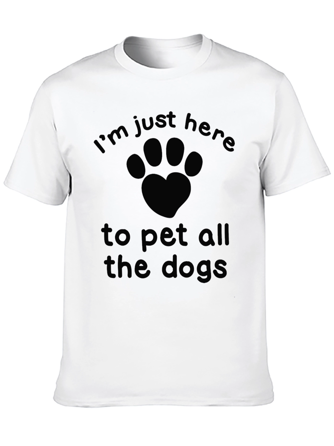 Black Pet All the Dogs Graphic Tee - Black Casual T-Shirt view 10