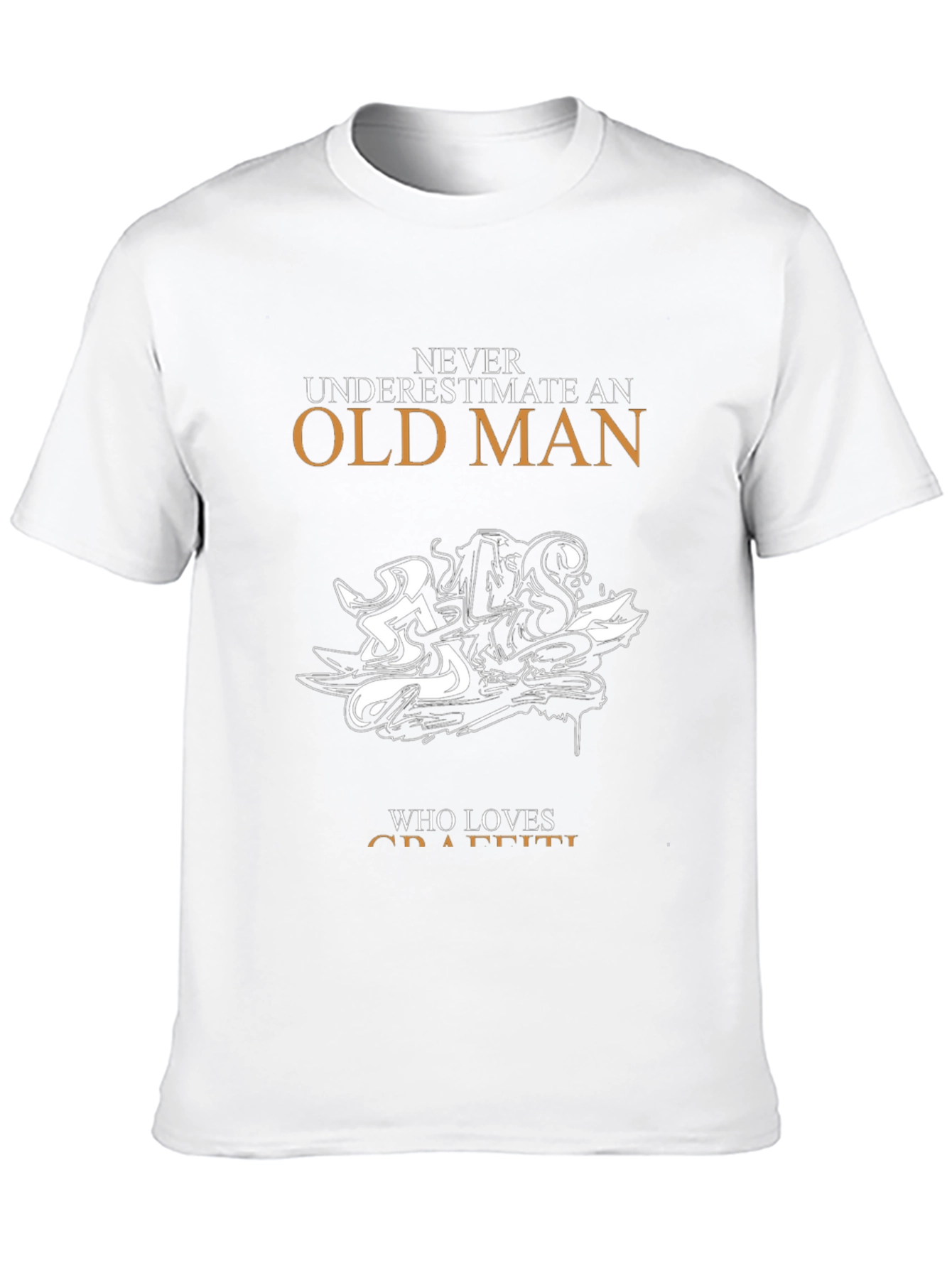 Black Old Man Graffiti Lover T-Shirt view 10