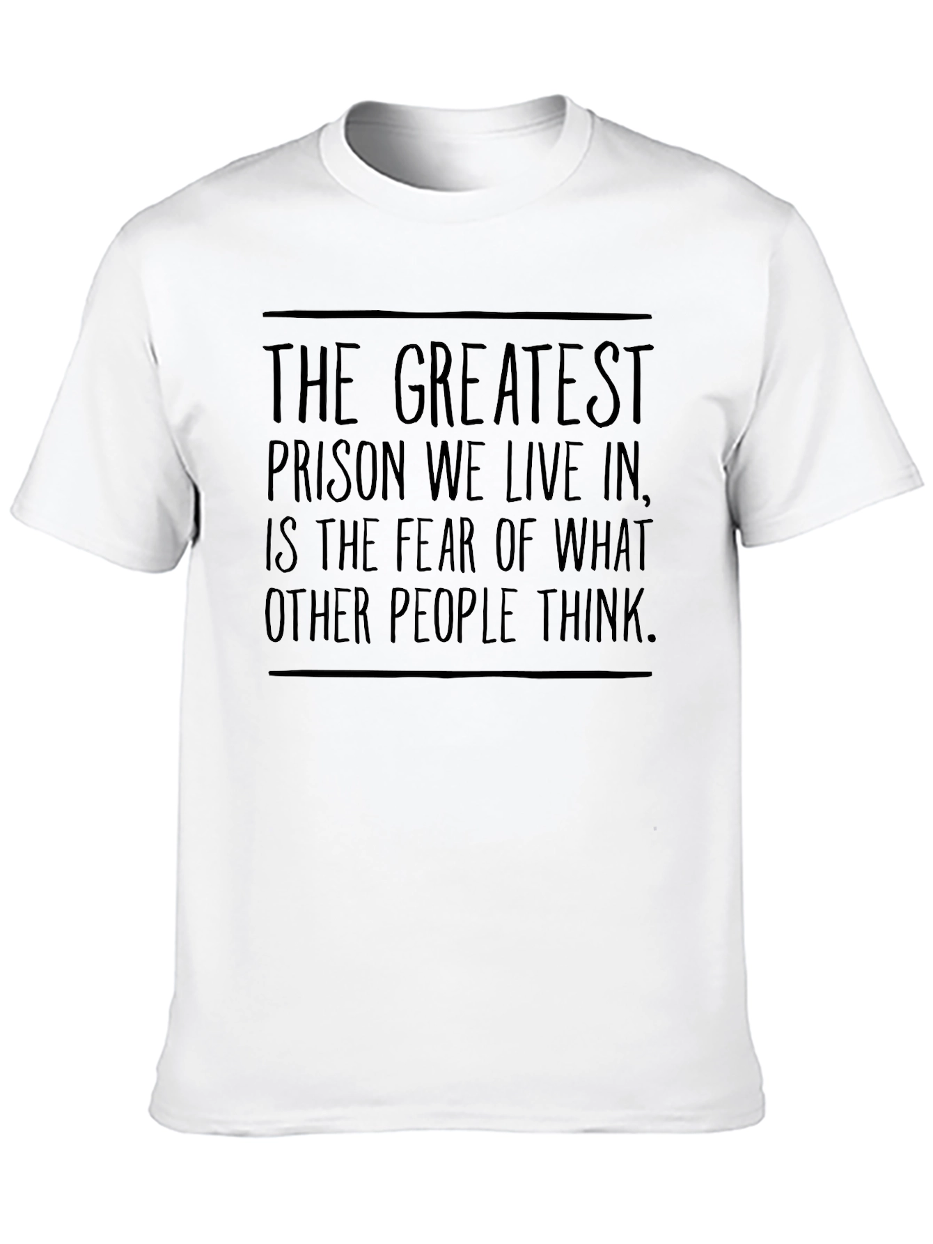 Black Inspirational Graphic T-Shirt: Greatest Prison view 10