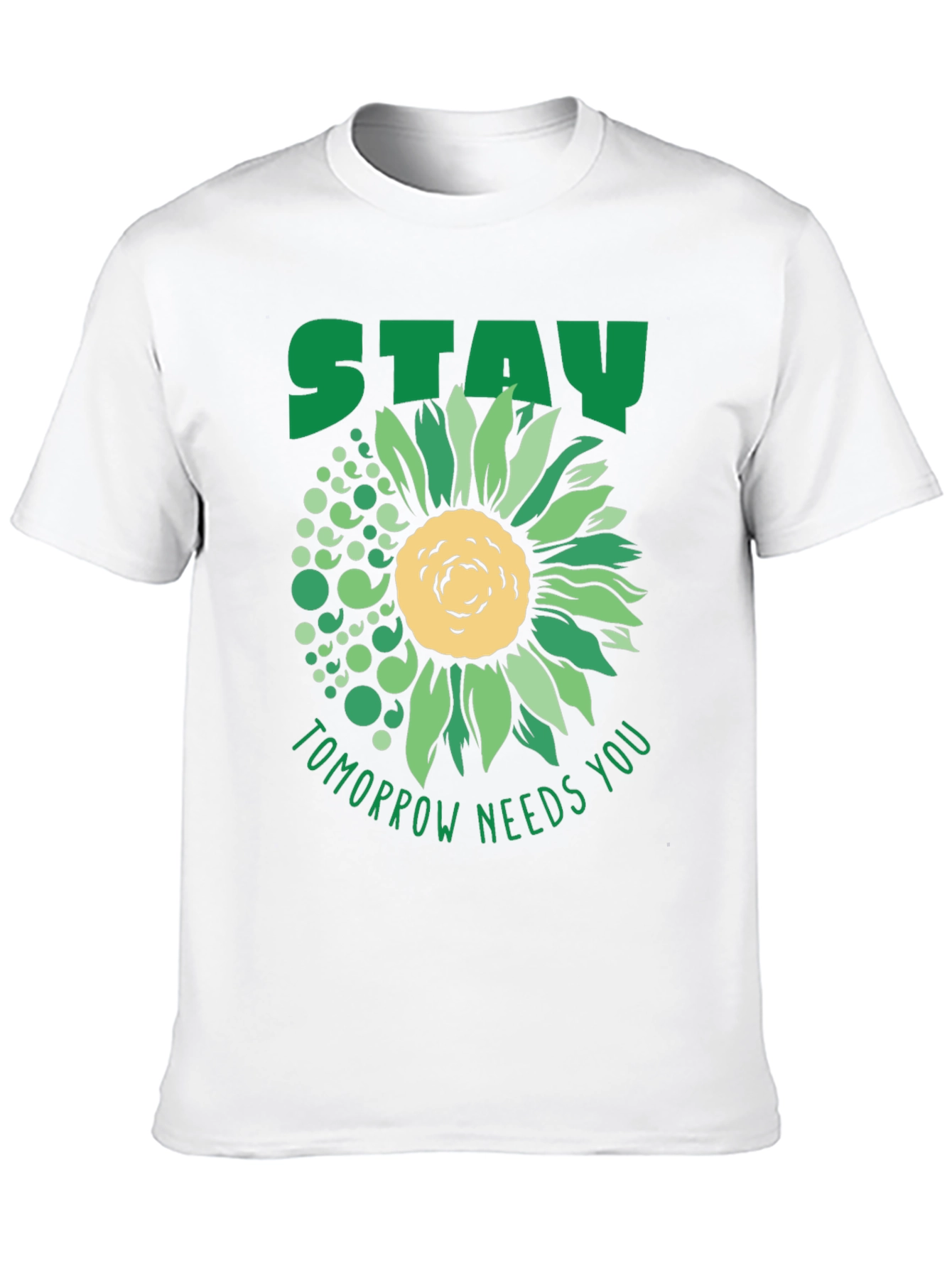 Black Stay Tomorrow Needs You Sunflower T-Shirt view 10