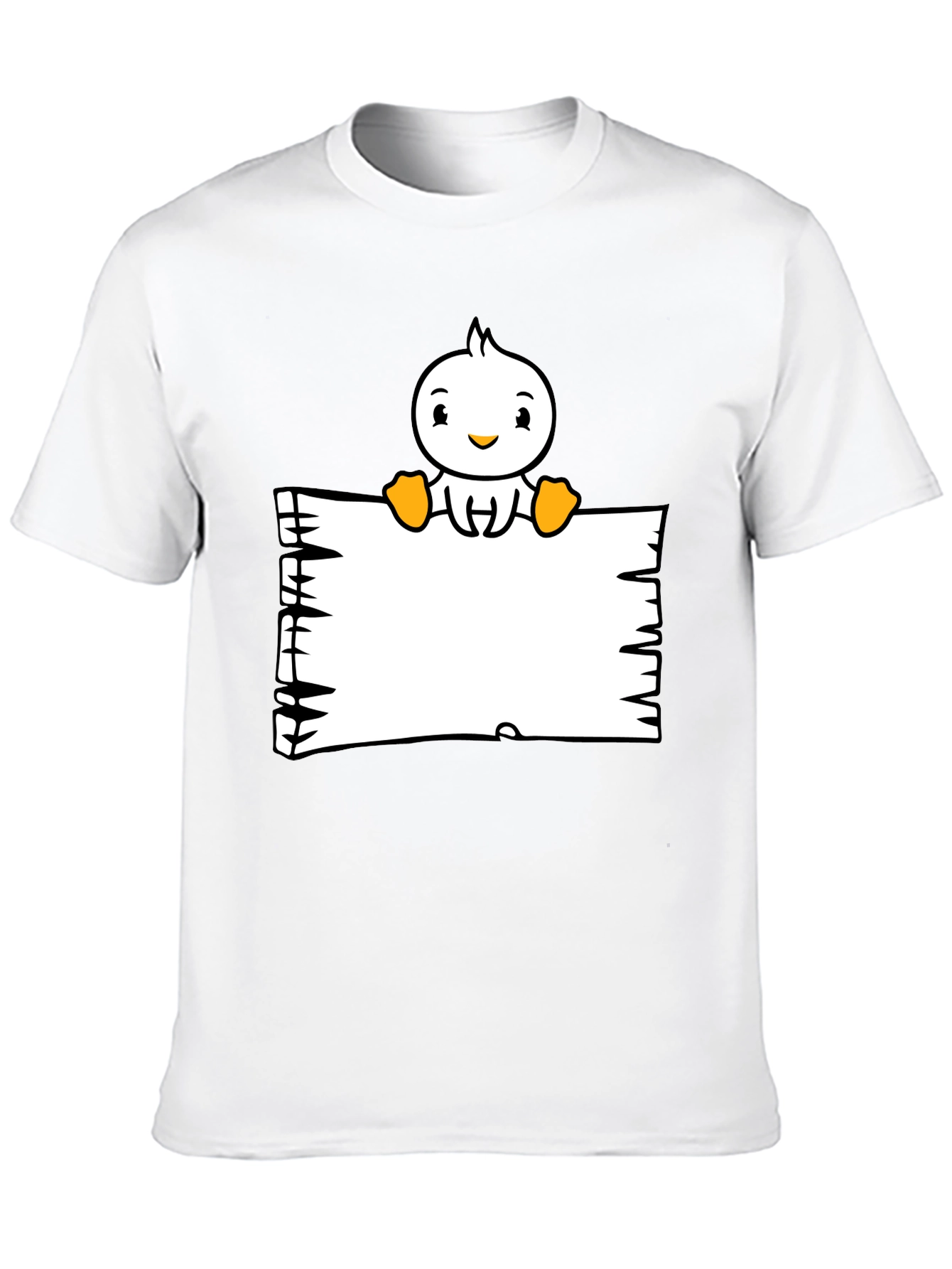 Black Duck Cartoon Graphic Black T-Shirt view 10
