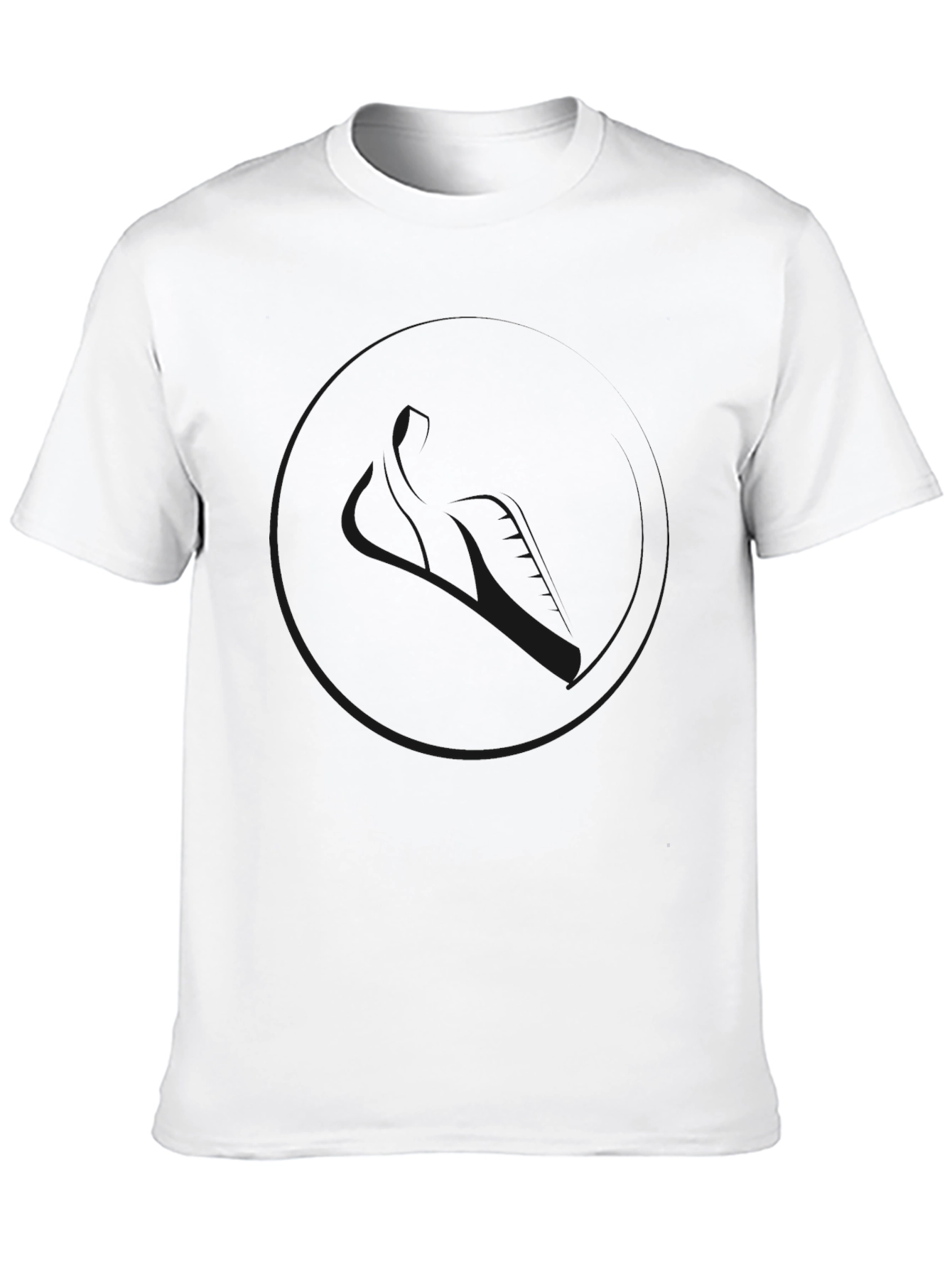 Black Men's Solid Black Crew Neck T-Shirt view 10