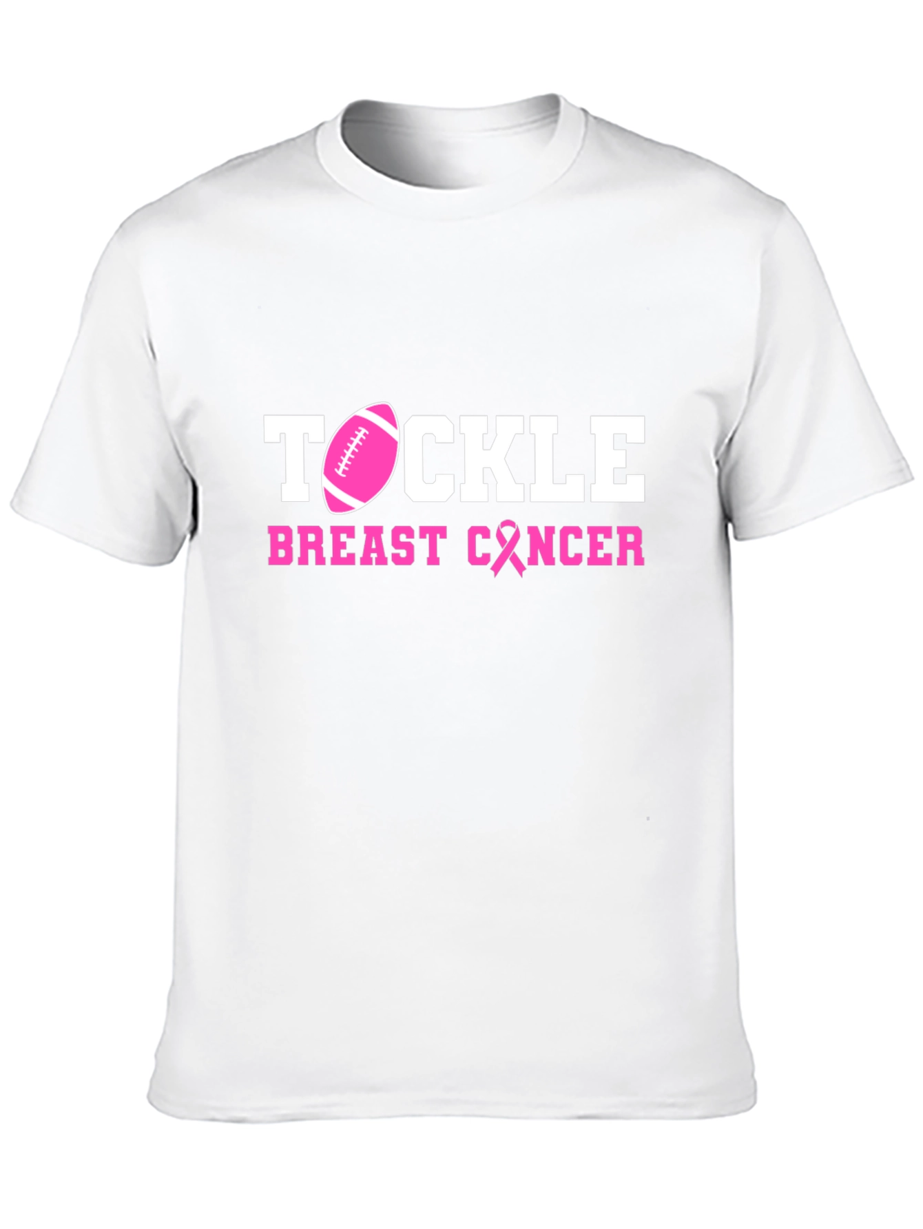 Black Tackle Breast Cancer Awareness T-Shirt view 10