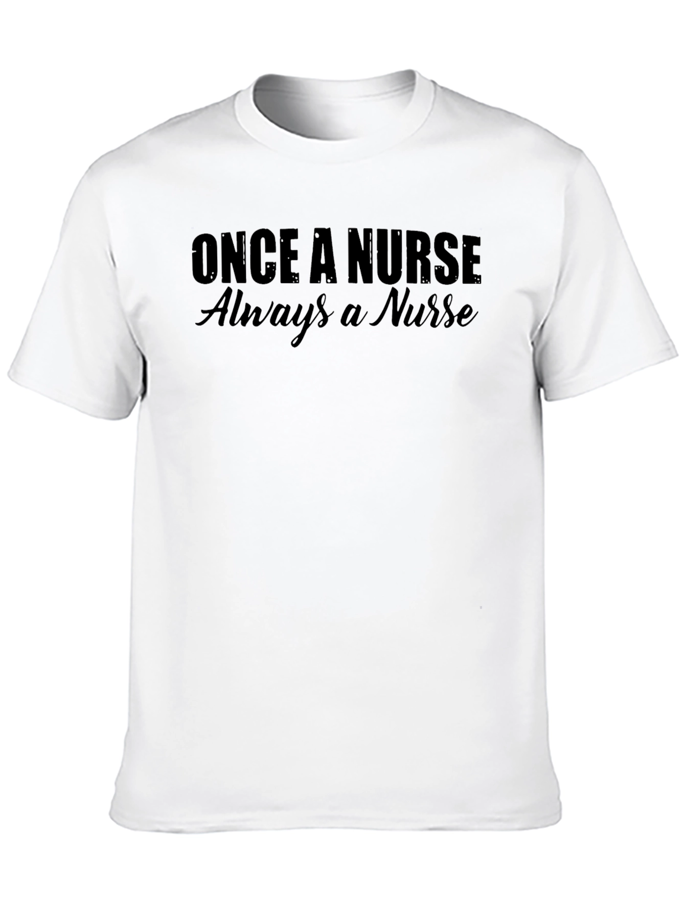 Black Once a Nurse, Always a Nurse Black T-Shirt view 10