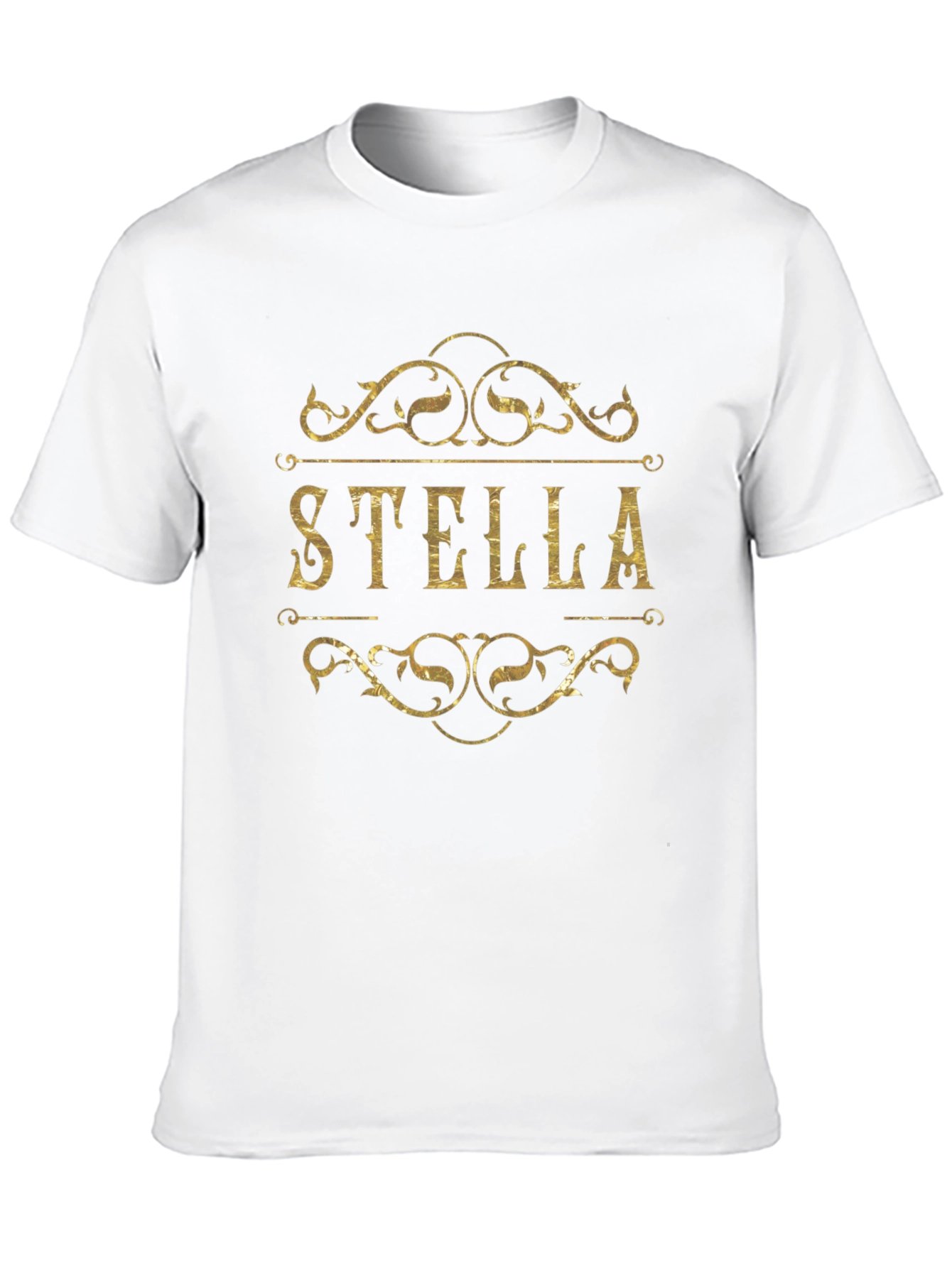 Black Stella Name Vintage Style Black T-Shirt view 10