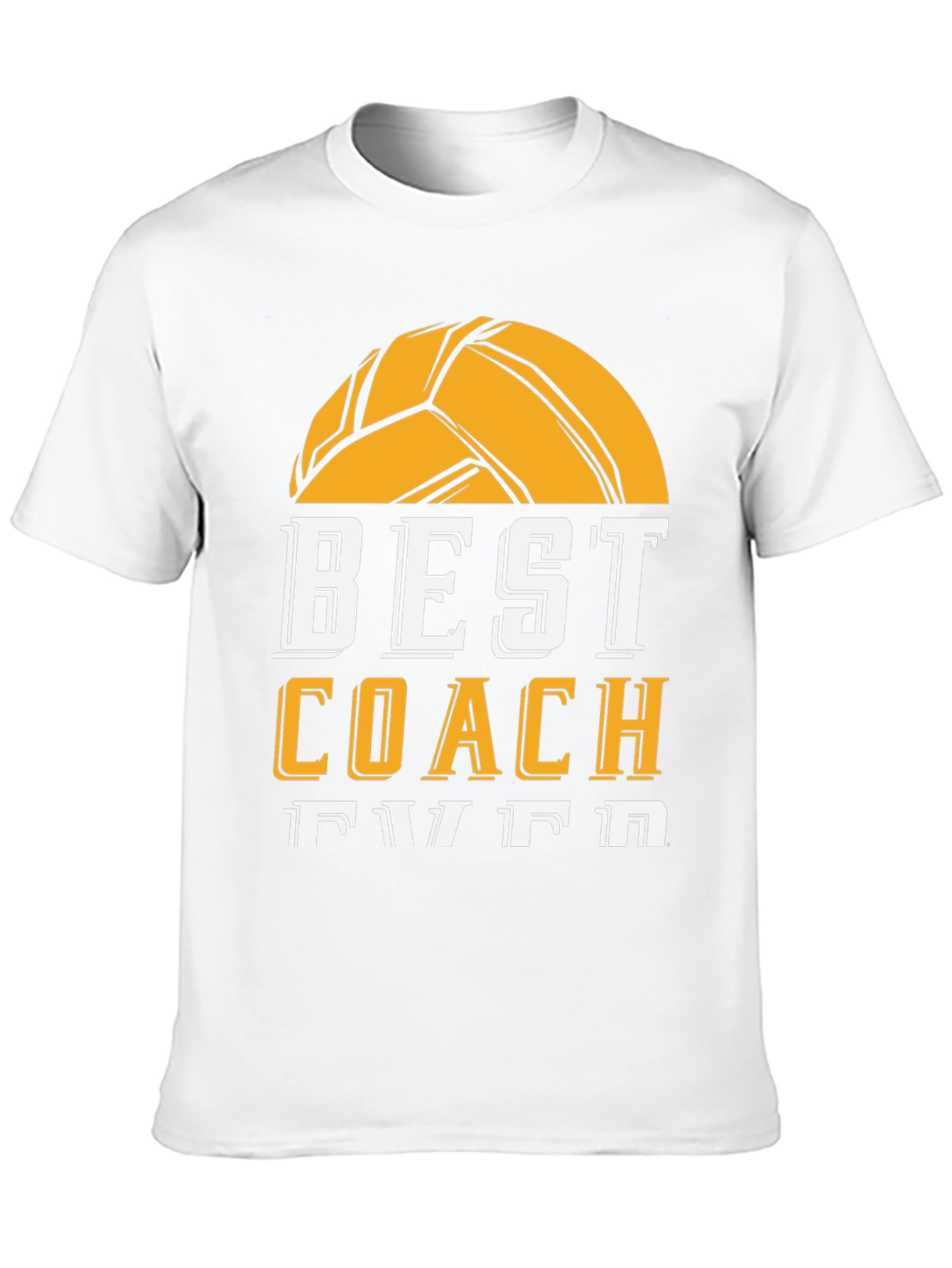 Black Best Coach Ever Volleyball Graphic Tee view 10