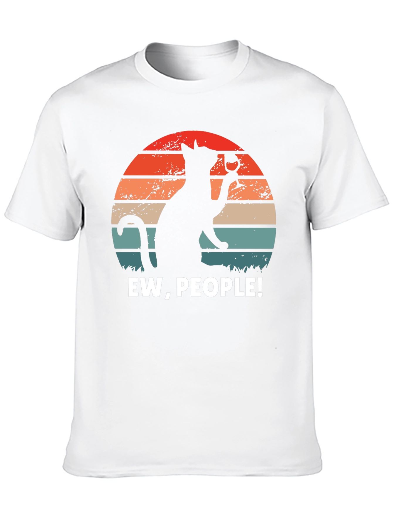 Black Ew People Cat Wine Graphic Tee view 10