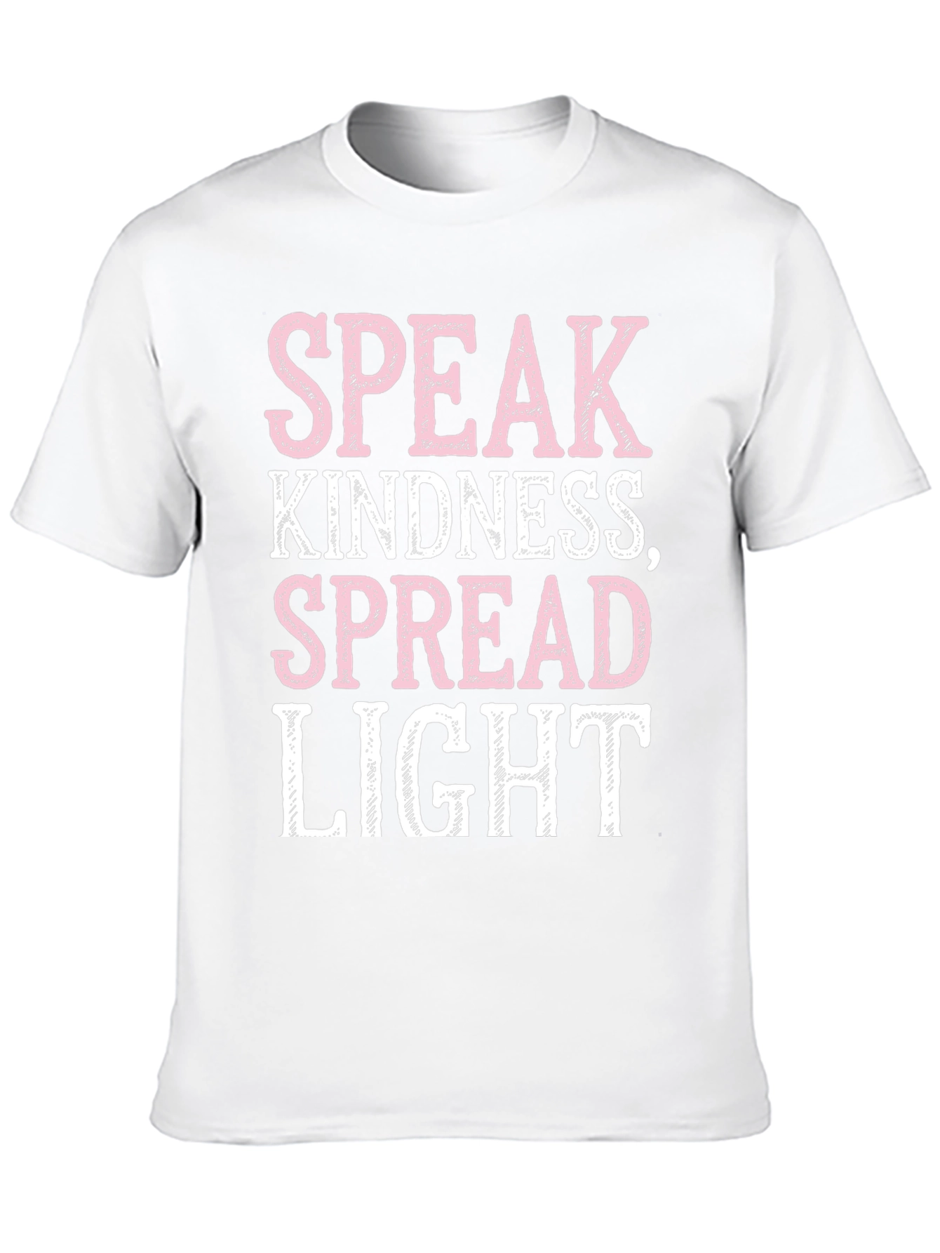 Black Speak Kindness Graphic Tee - Spread Light Positive Vibes T-Shirt view 10