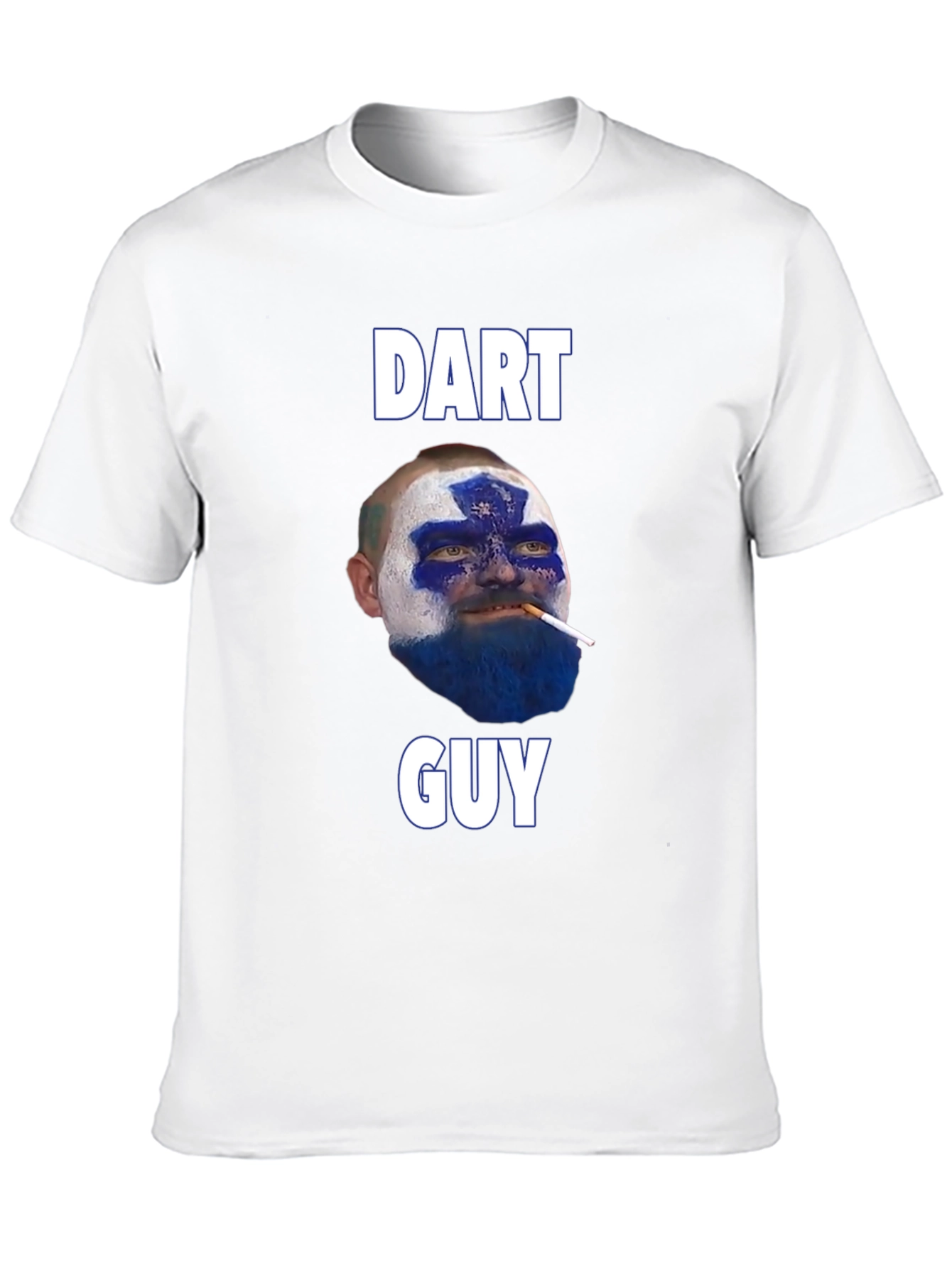 Black Dart Guy T-Shirt - Funny Graphic Tee view 10