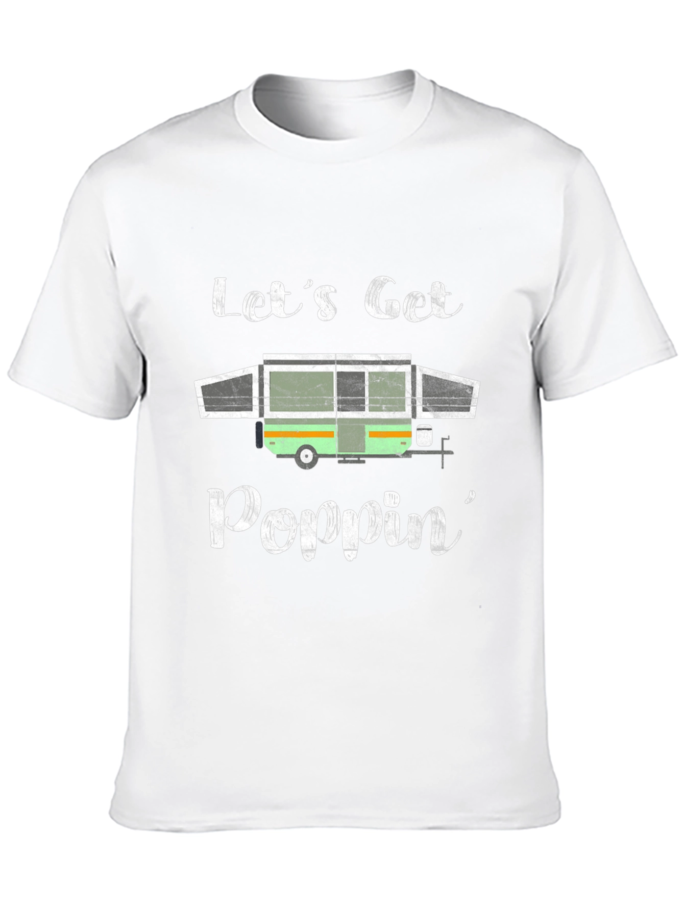 Black Let's Get Poppin' Camping T-Shirt view 10