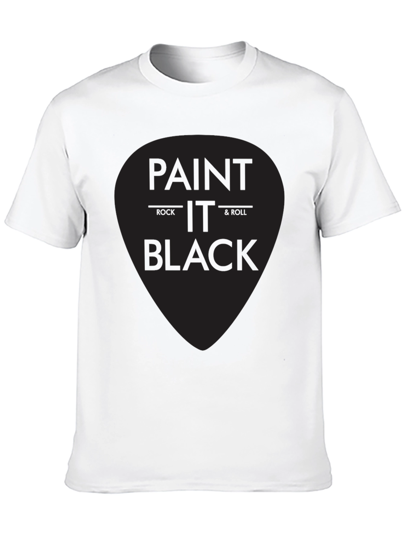 Black Paint It Black Rock & Roll Graphic T-Shirt view 10