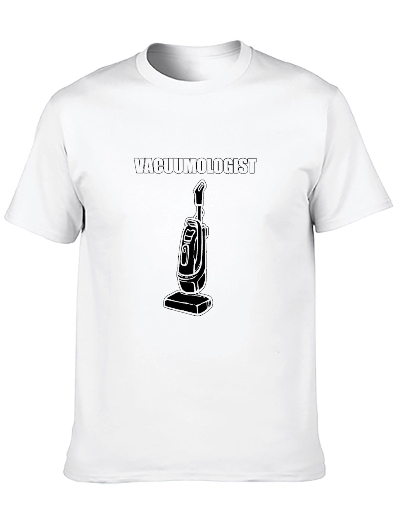 Black Vacuumologist Black T-Shirt: Humorous & Practical view 10