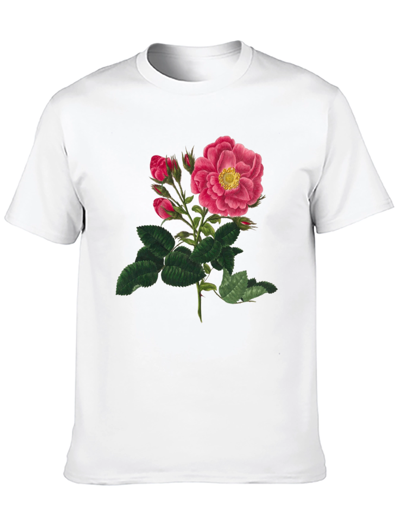 Black Vintage Rose Graphic T-Shirt - Black view 10