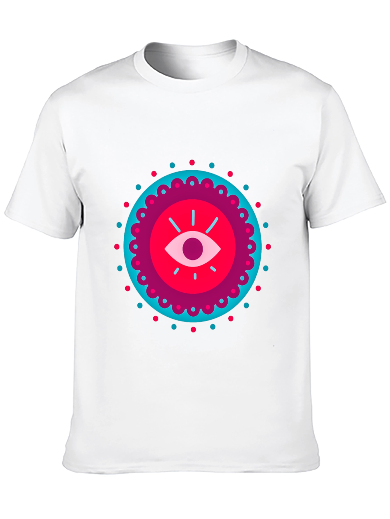 Black Mystic Eye Graphic Black T-Shirt view 10