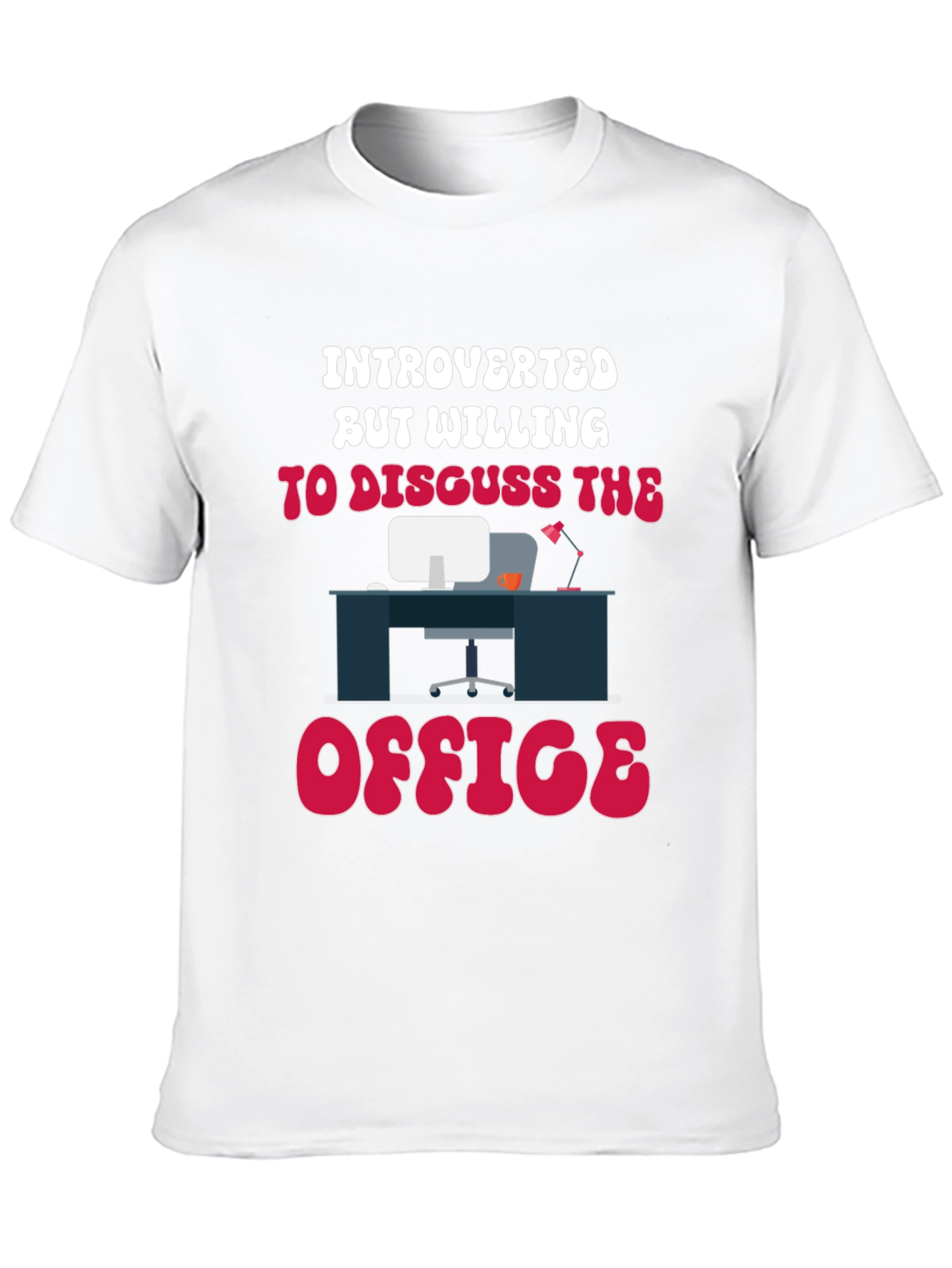 Black Introverted Office T-Shirt view 10
