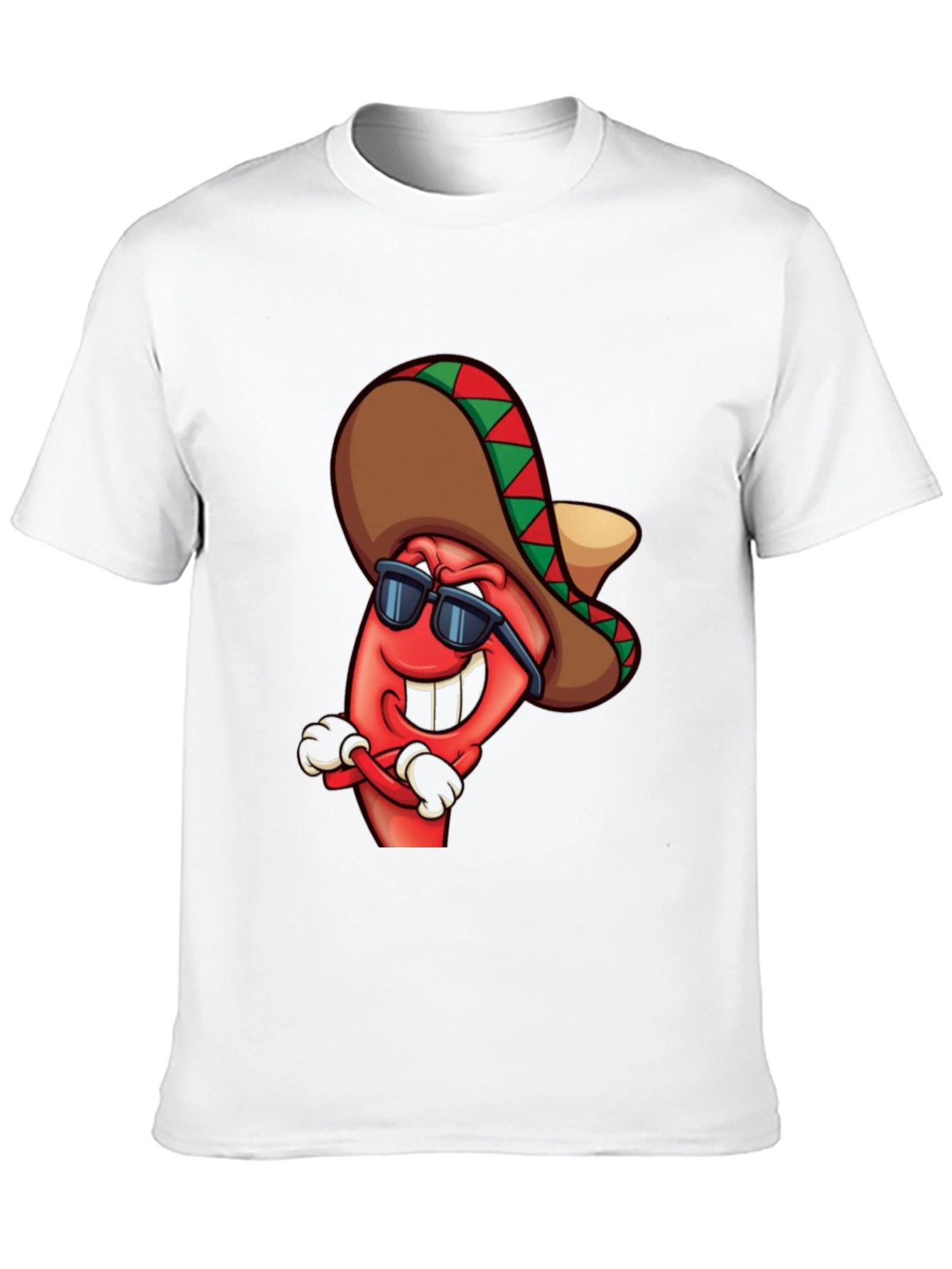 Black Cool Chili Pepper Graphic Tee view 10