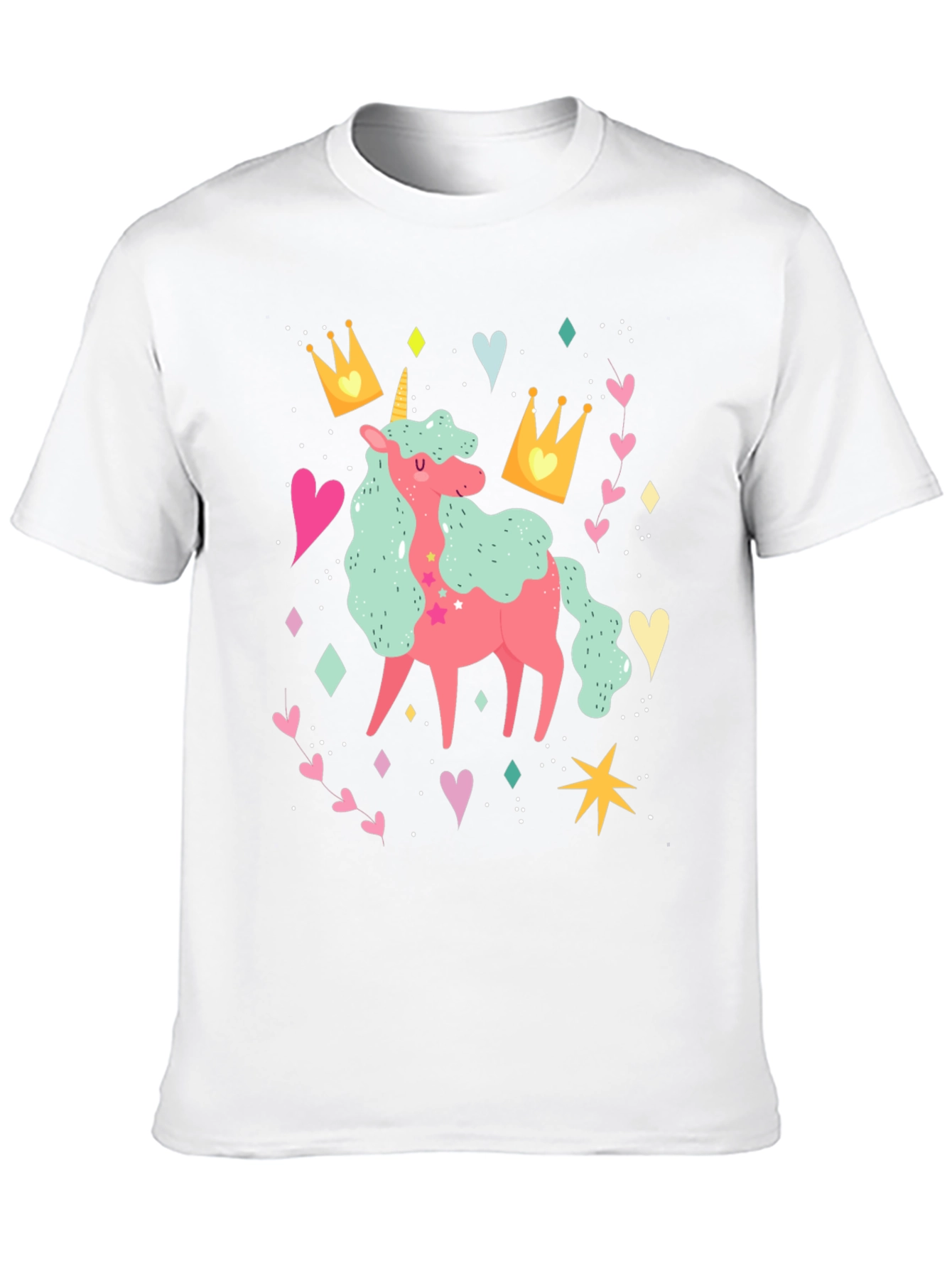 Black Unicorn T-Shirt, Cute Graphic Tee for Women & Girls view 10