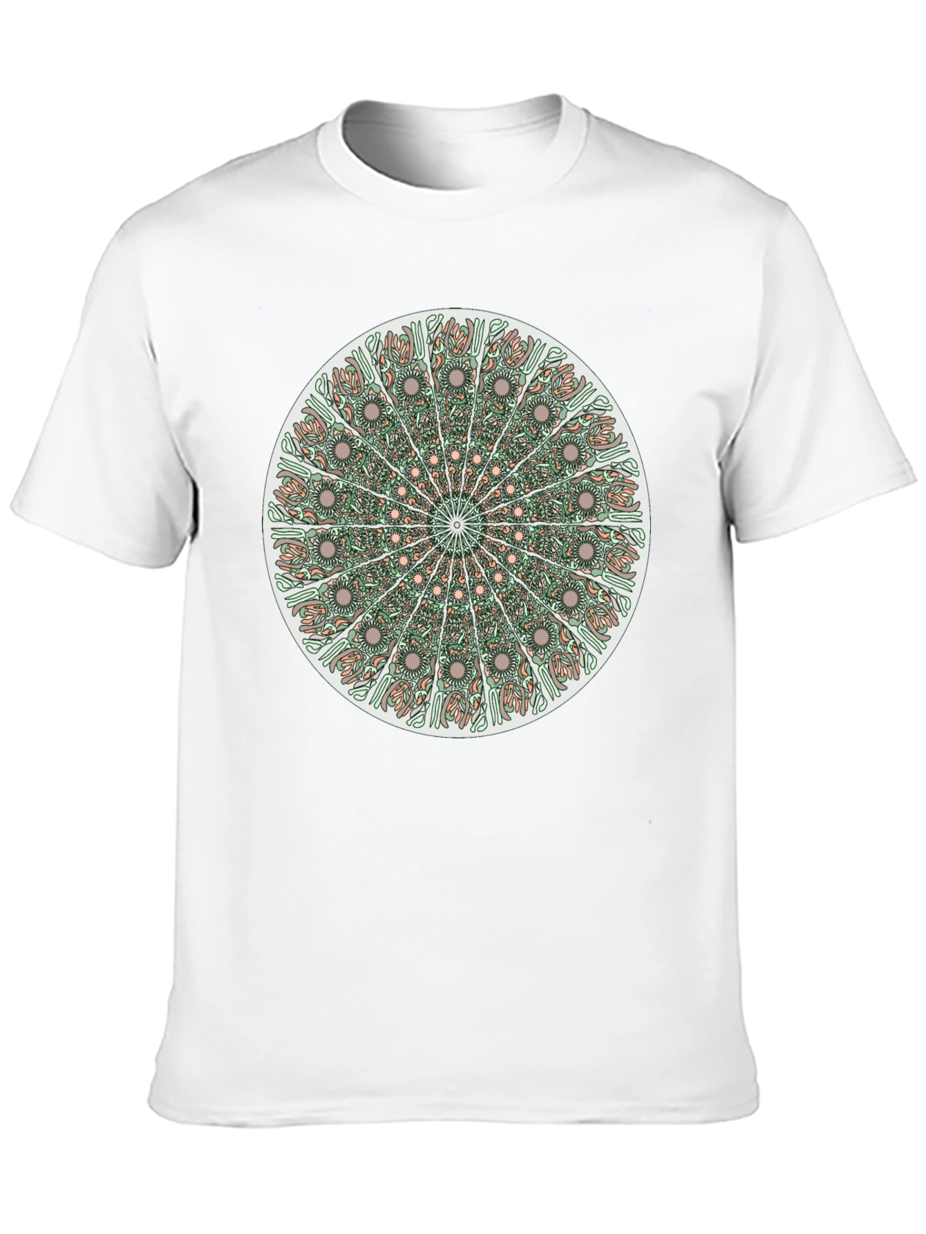 Black Mandala Graphic Print T-Shirt view 10