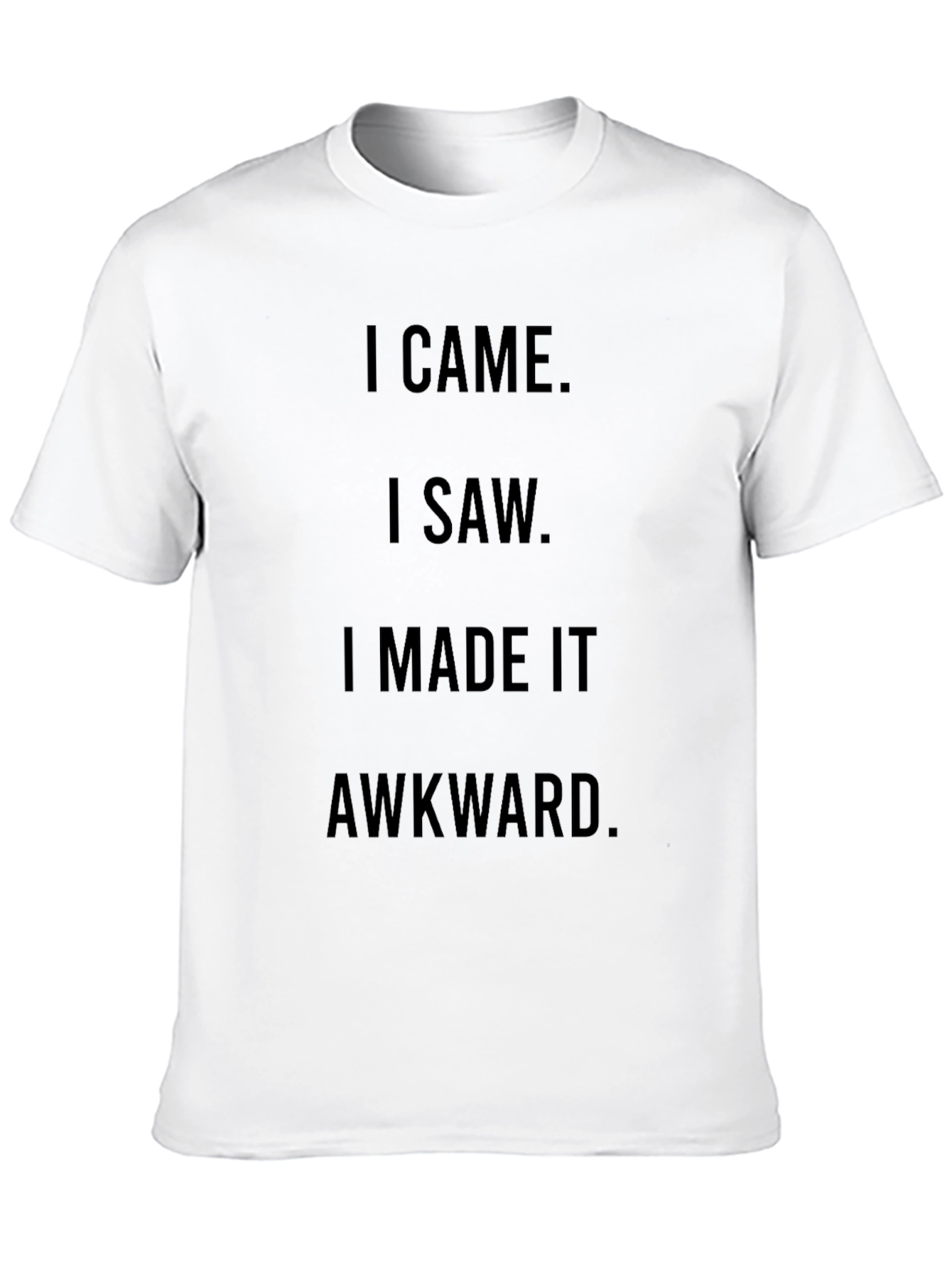 Black Awkward Humor Graphic Tee - Black view 10
