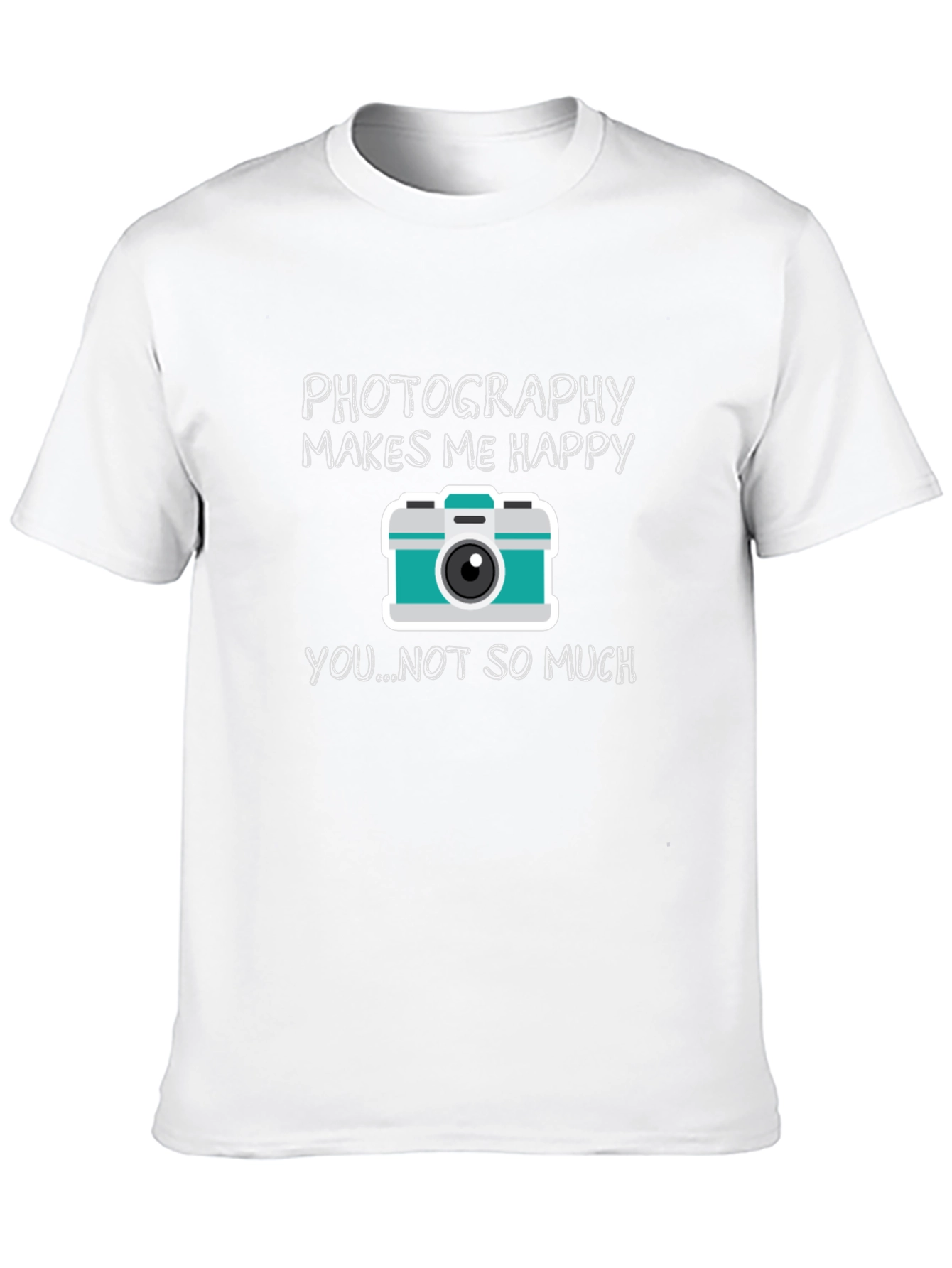 Black Funny Photography T-Shirt - Makes Me Happy view 10