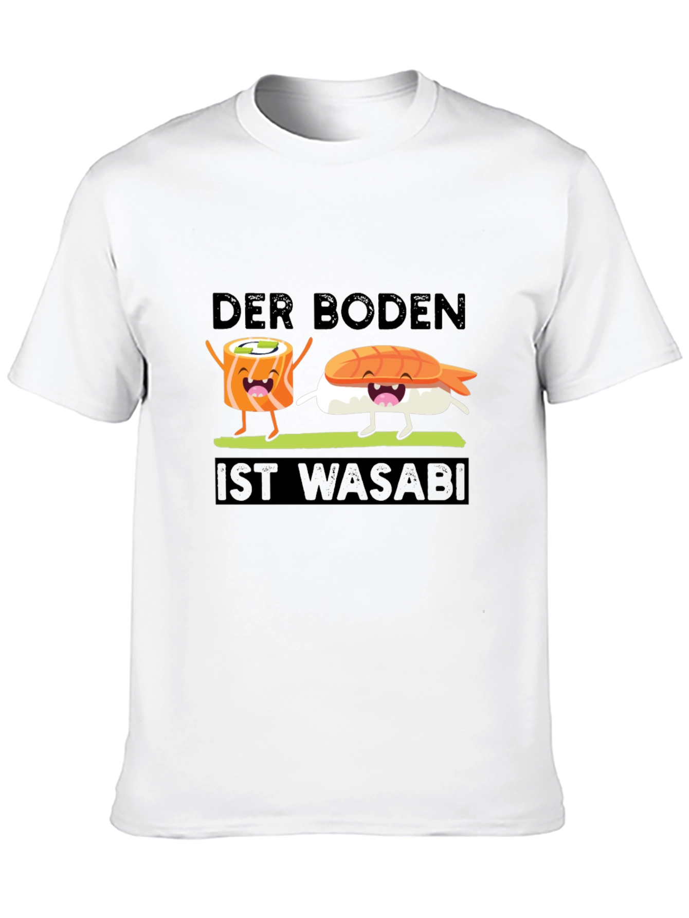 Black Sushi Wasabi T-Shirt - Funny Foodie Tee view 10