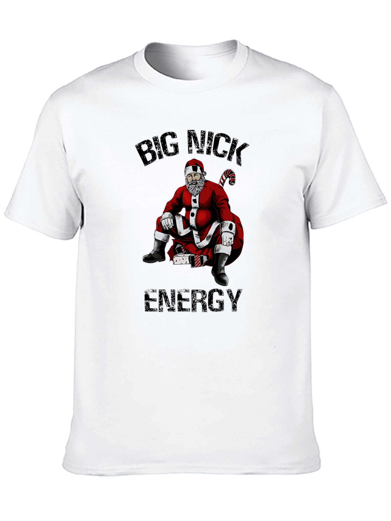 Black Big Nick Energy Santa Graphic Tee view 10