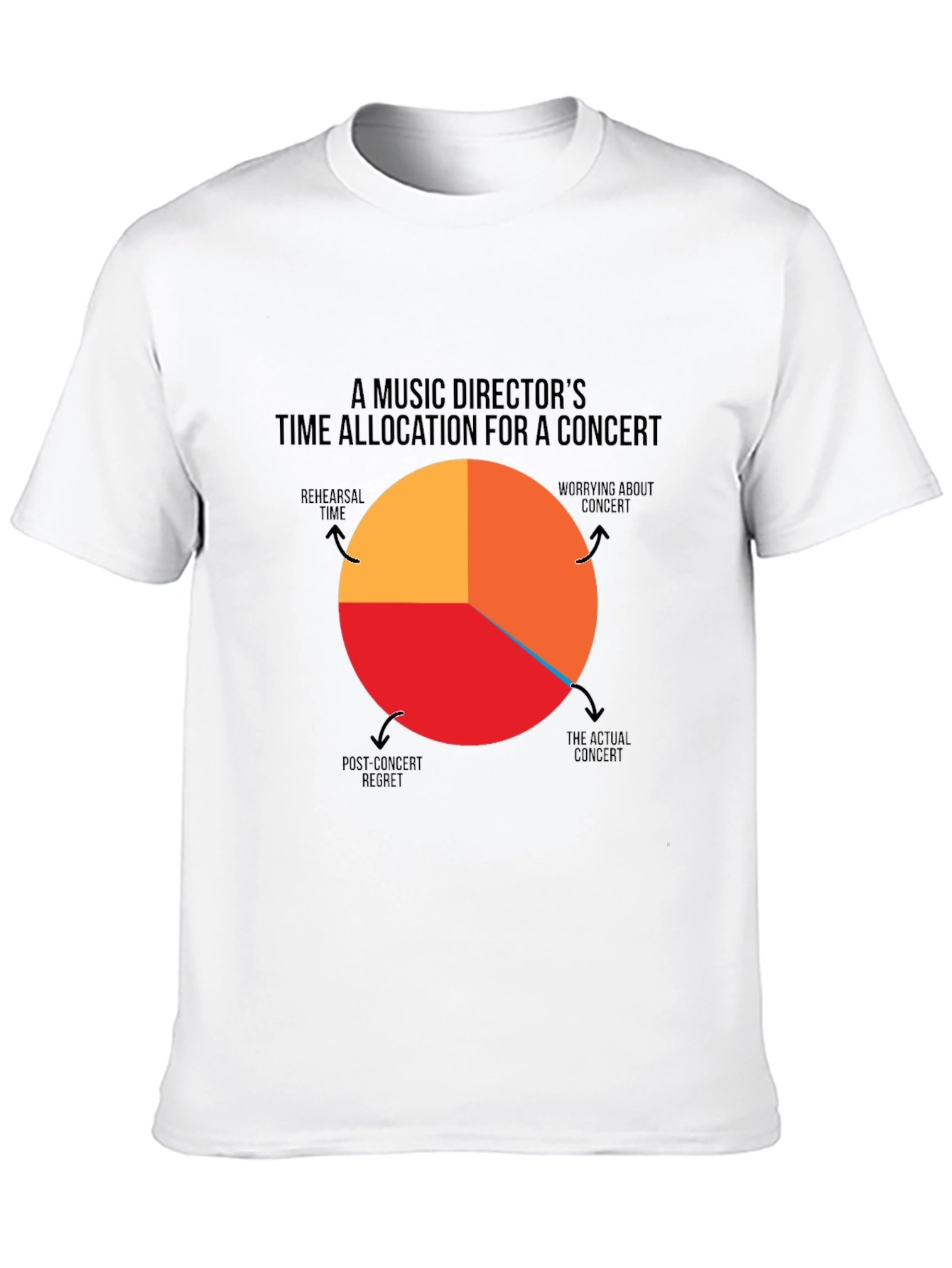 Black Music Director Time Allocation Concert T-Shirt view 10