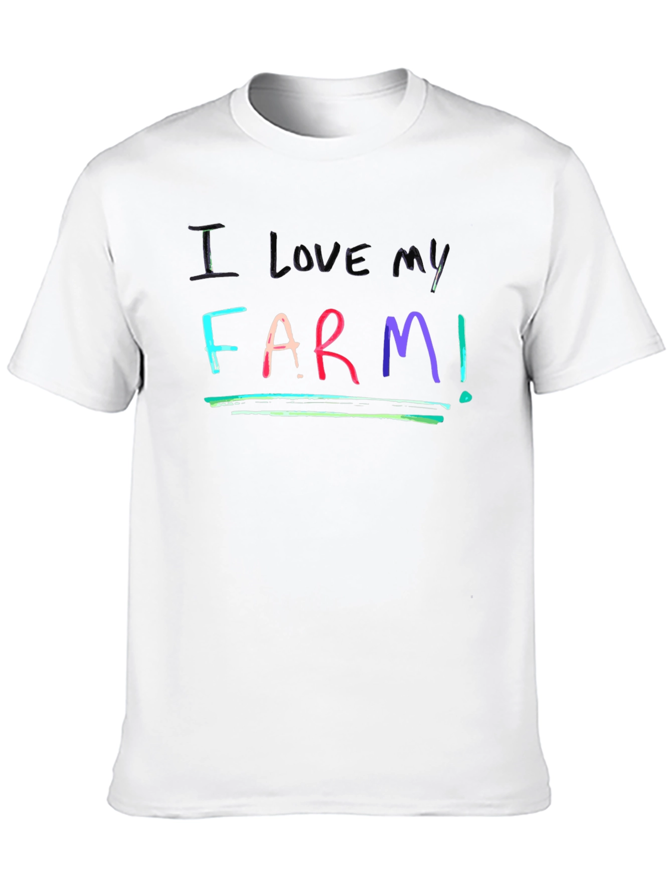 Black I Love My Farm T-Shirt view 10
