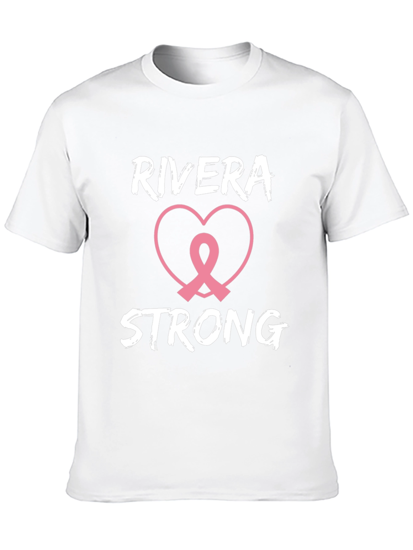 Black Rivera Strong Breast Cancer Awareness T-Shirt view 10