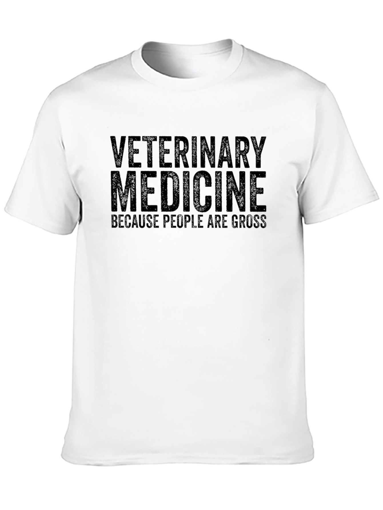 Black Veterinary Medicine Slogan T-Shirt view 10