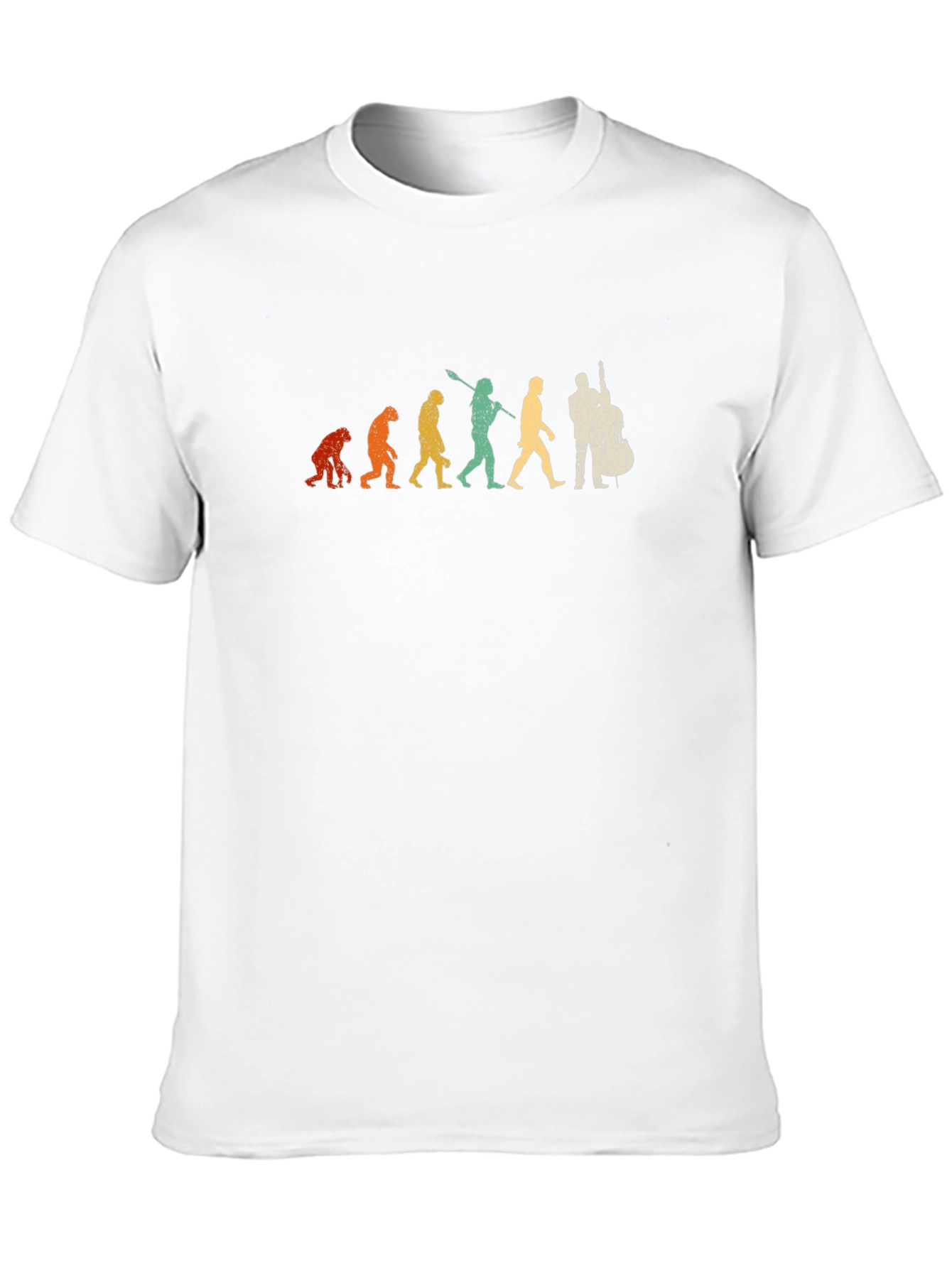 Black Evolution of Bassist Black T-Shirt view 10