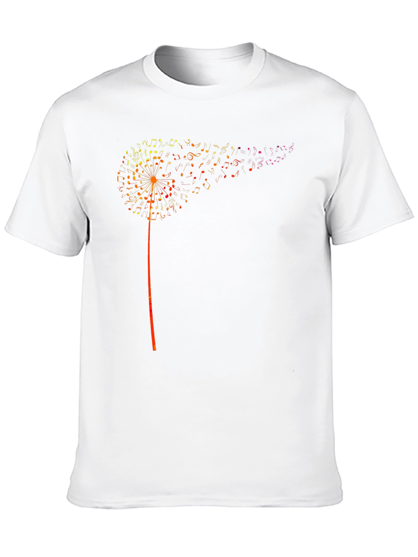 Black Musical Dandelion Graphic T-Shirt - Black view 10