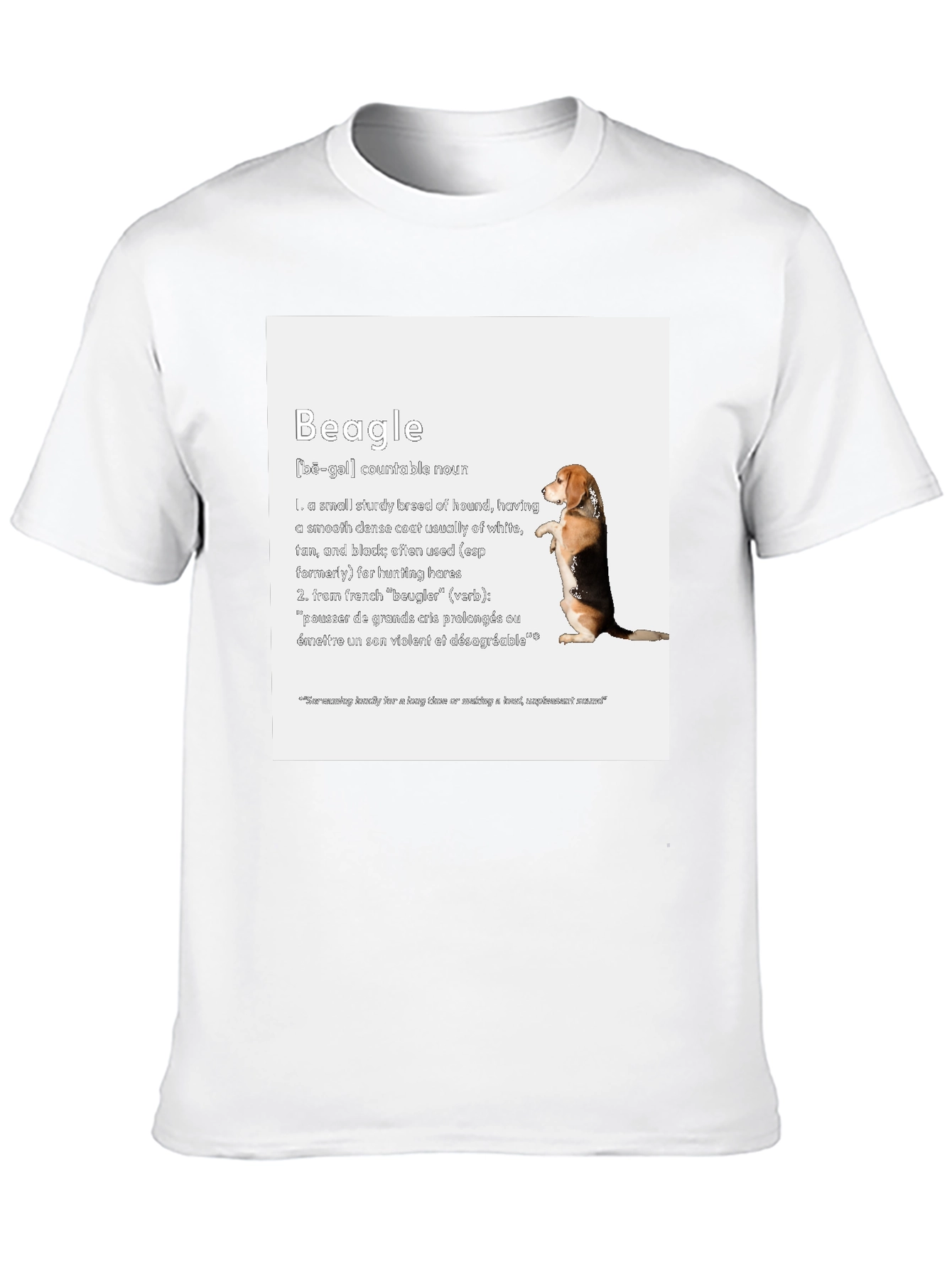 Black Beagle Definition T-Shirt - Dog Lover Apparel view 10
