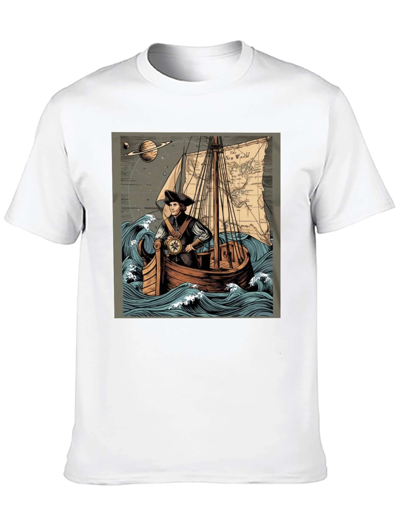 Black Voyager Graphic Tee view 10