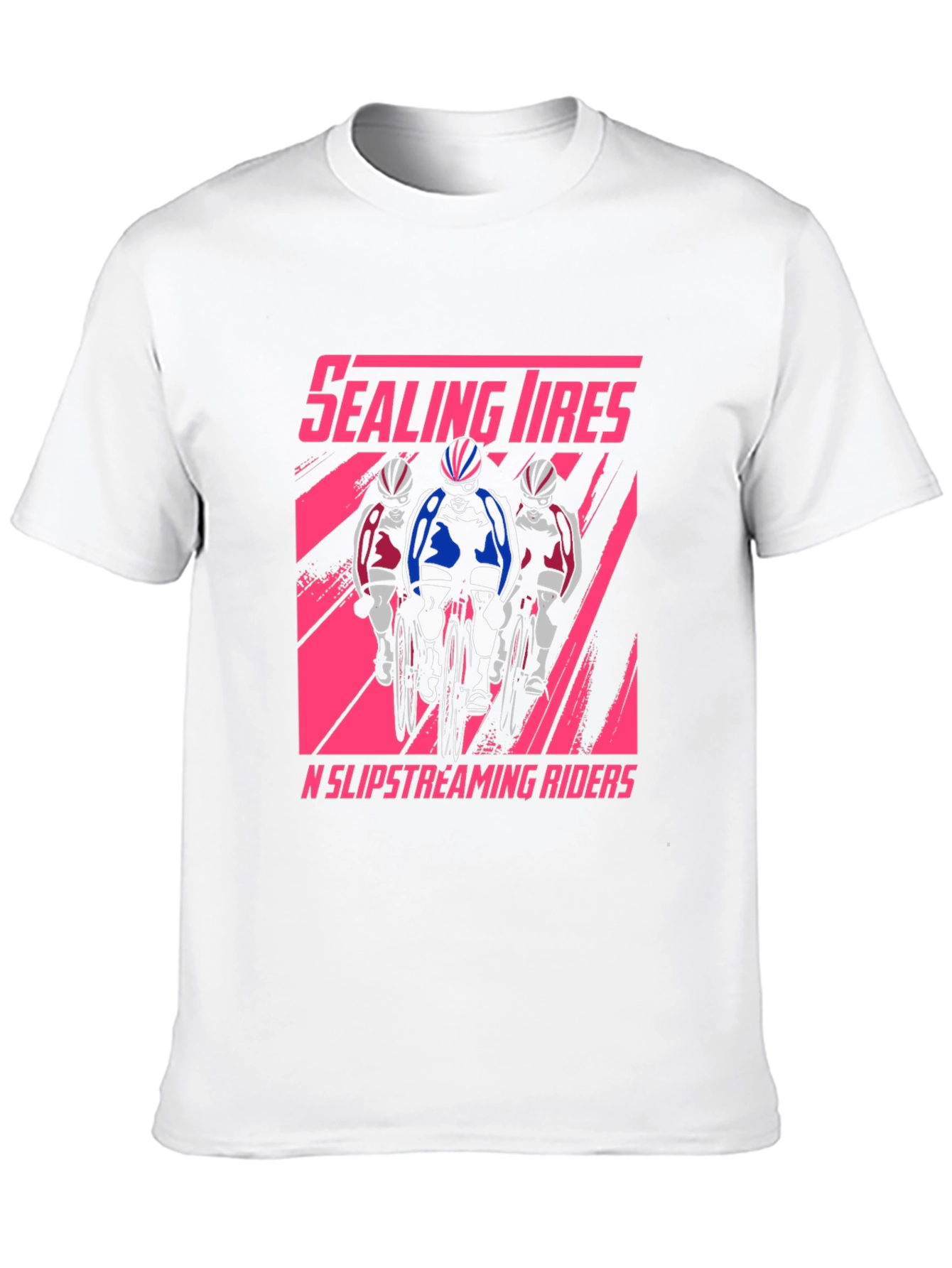 Black Sealing Tires Cycling T-Shirt - Slipstreaming Riders view 10