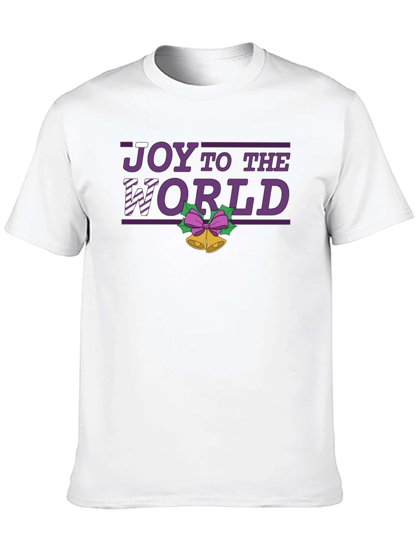 Black Joy To The World Holiday T-Shirt view 10