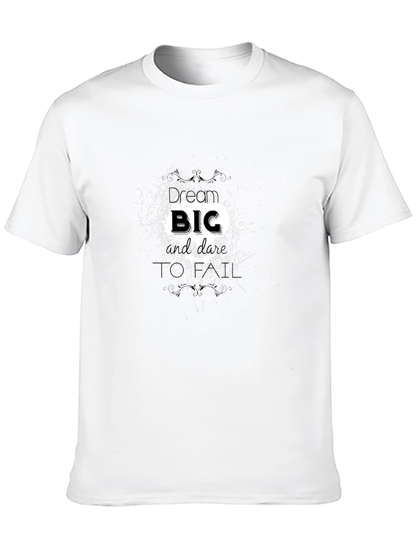 Black Bold Graphic Print Men's Black T-Shirt view 10