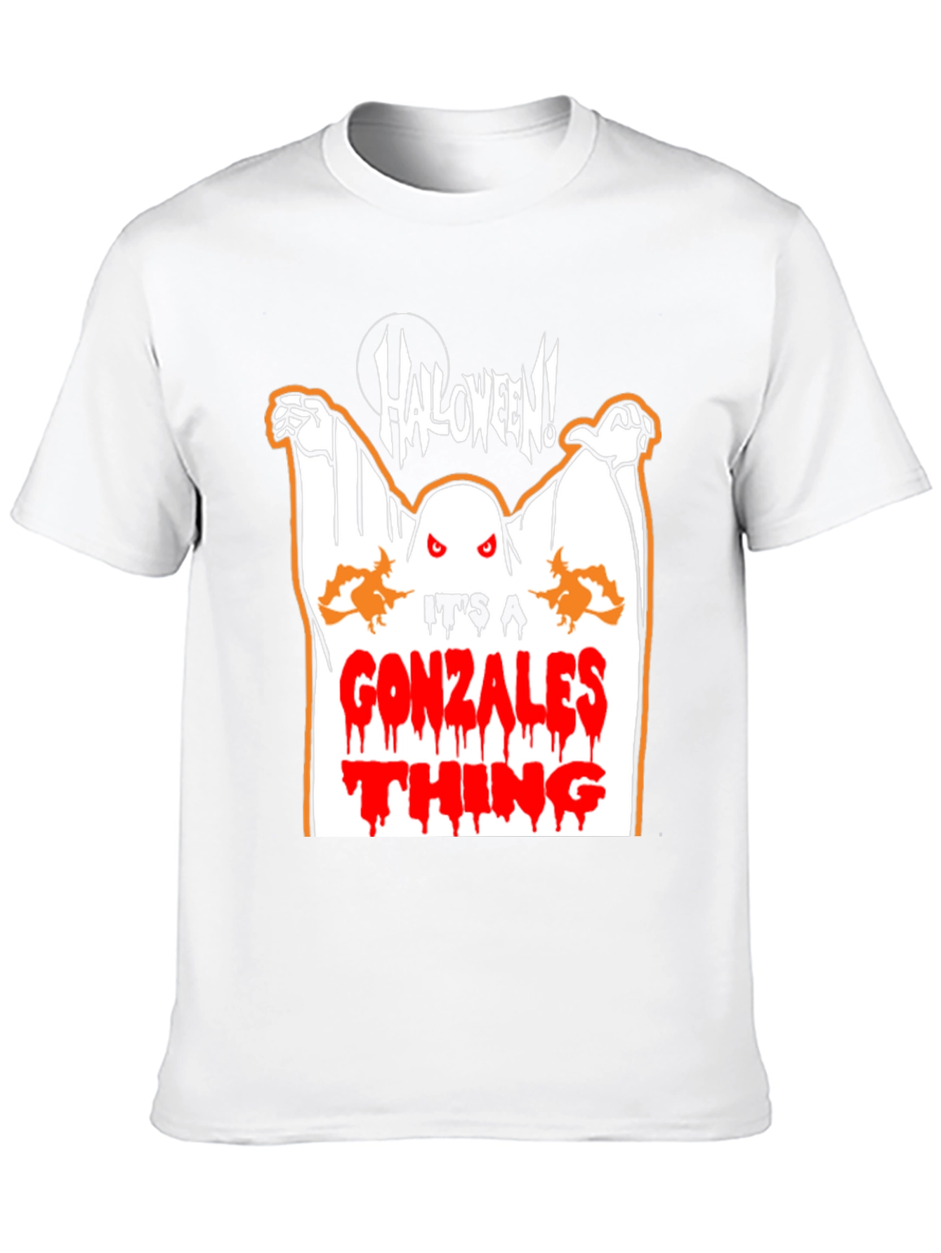 Black Gonzalez Halloween Ghost T-Shirt view 10
