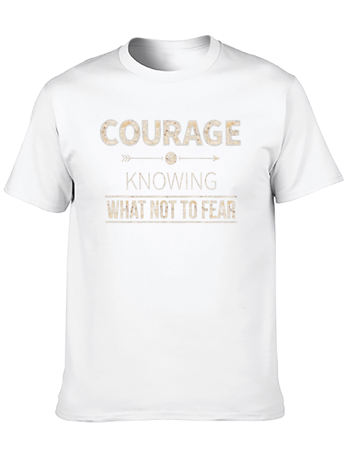 Black Courage T-Shirt: Knowing What Not To Fear, Inspiring Design view 10