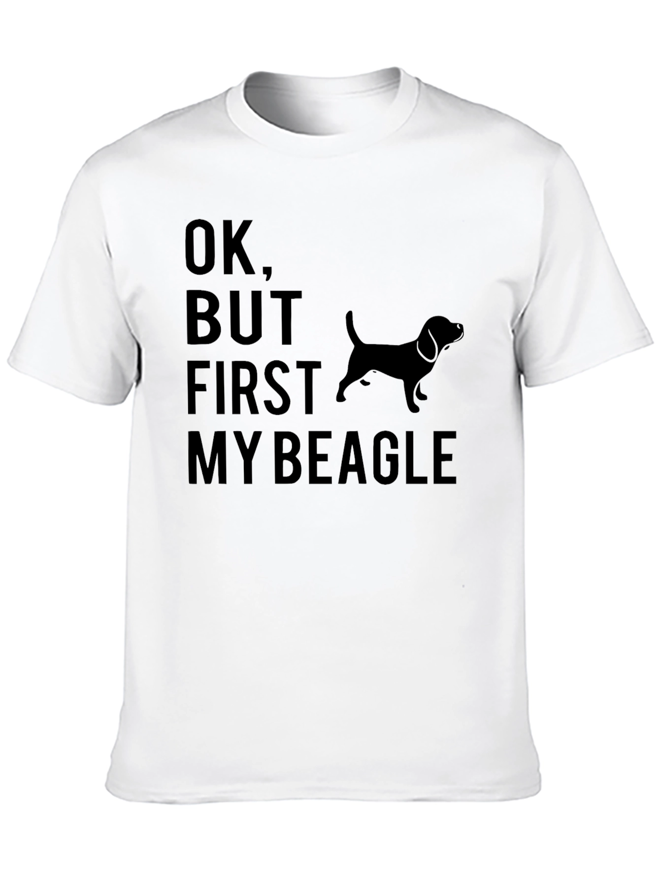 Black Ok, But First My Beagle T-Shirt view 10