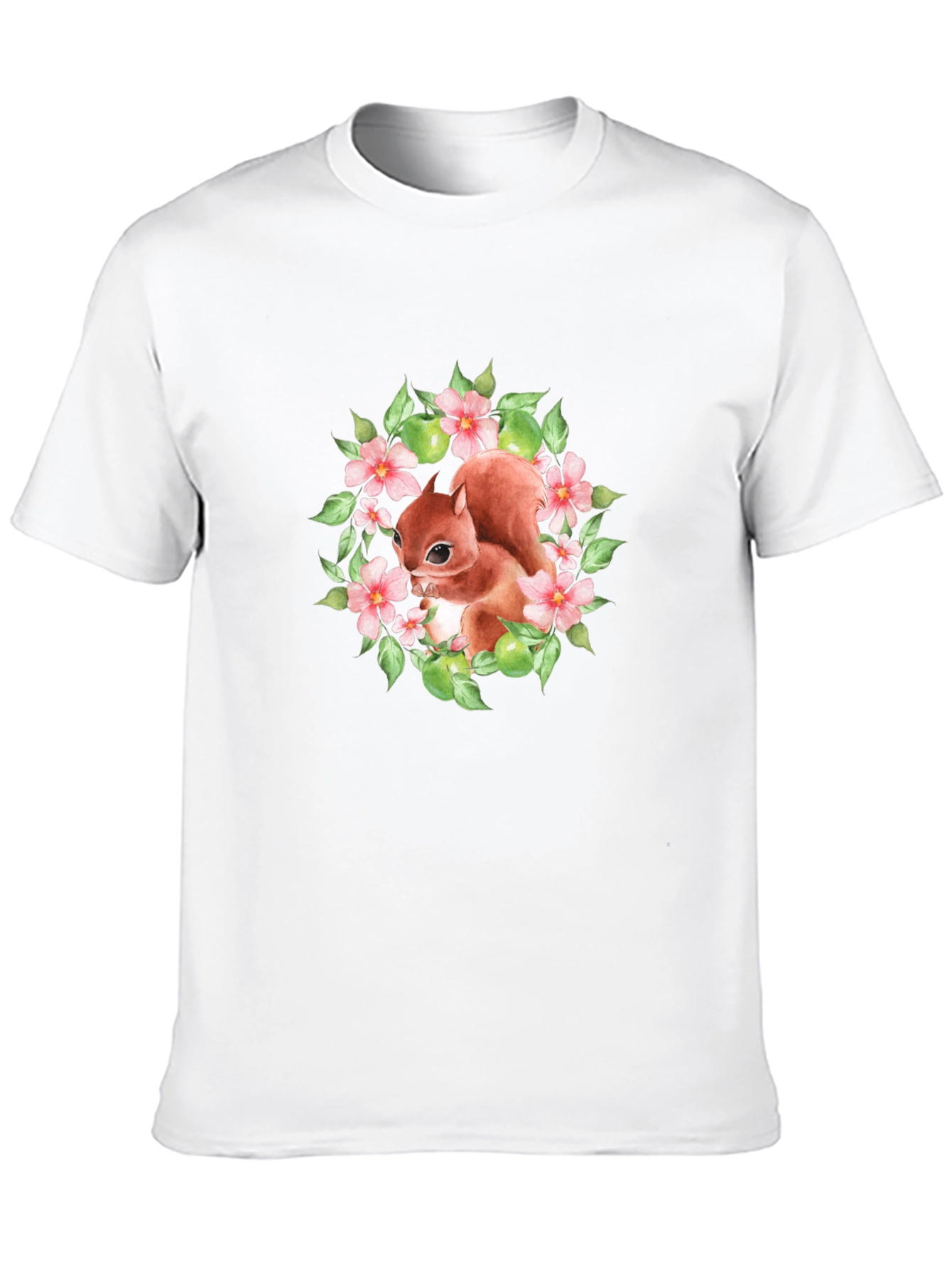 Black Squirrel Floral Graphic T-Shirt view 10