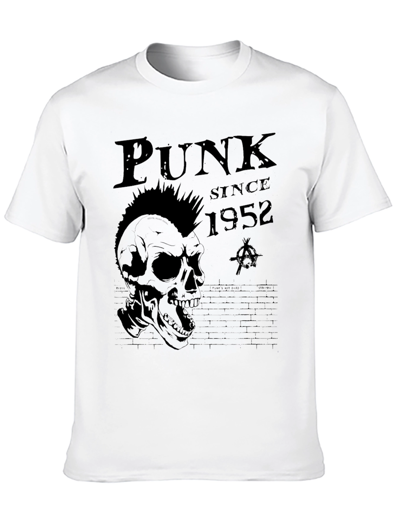 Black Punk Since 1952 Skull Graphic T-Shirt view 10