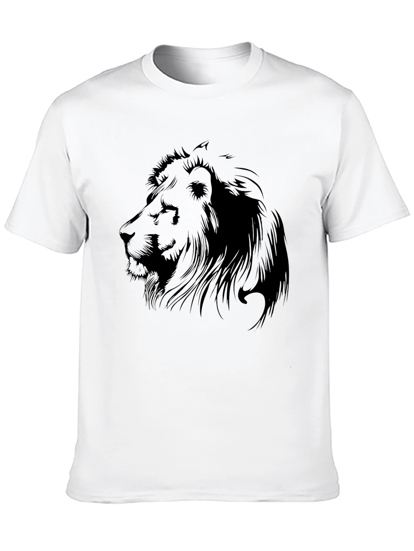 Black Lion Graphic T-Shirt - Men's Black Tee view 10