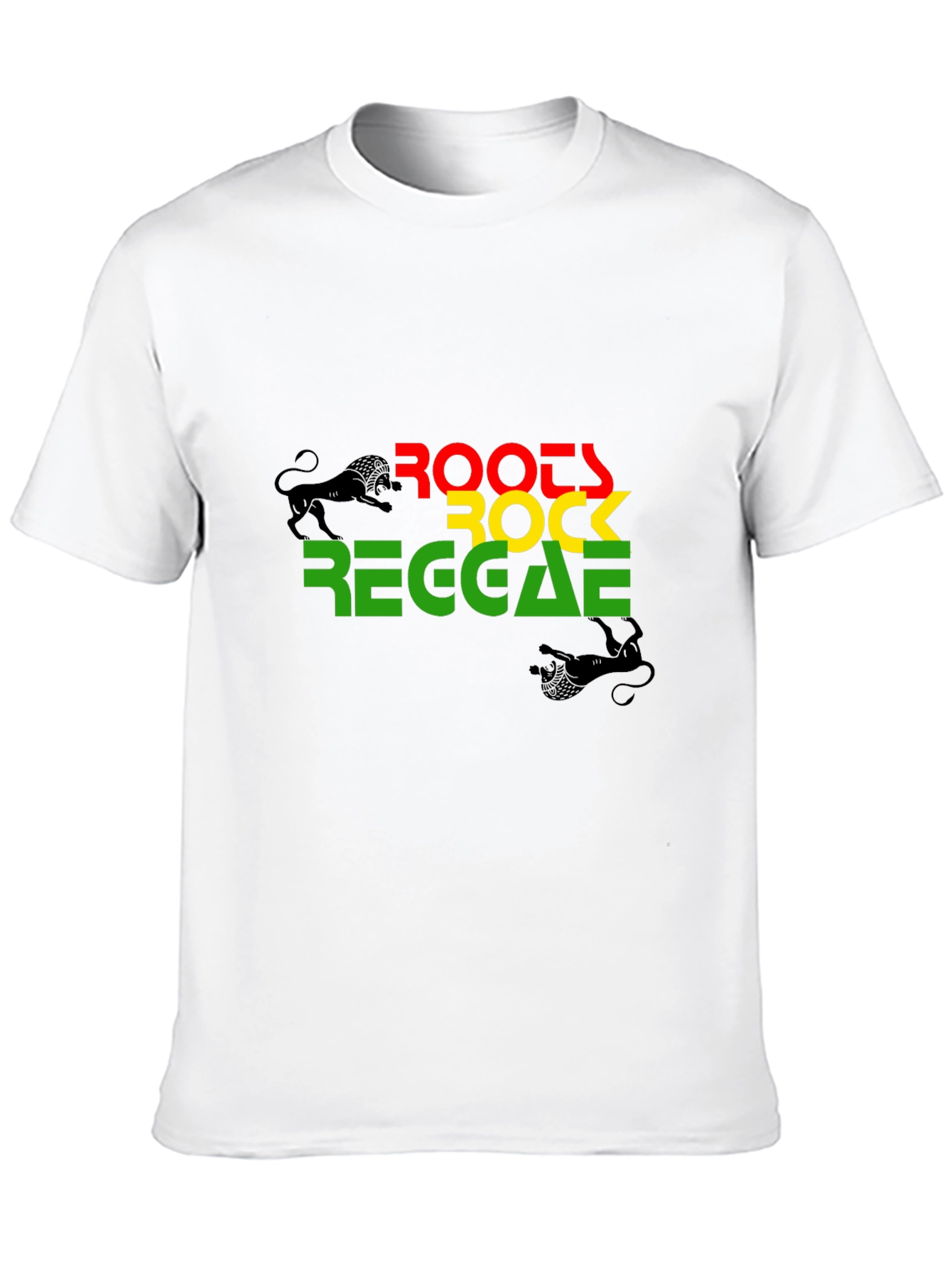 Black Roots Rock Reggae Graphic T-Shirt view 10